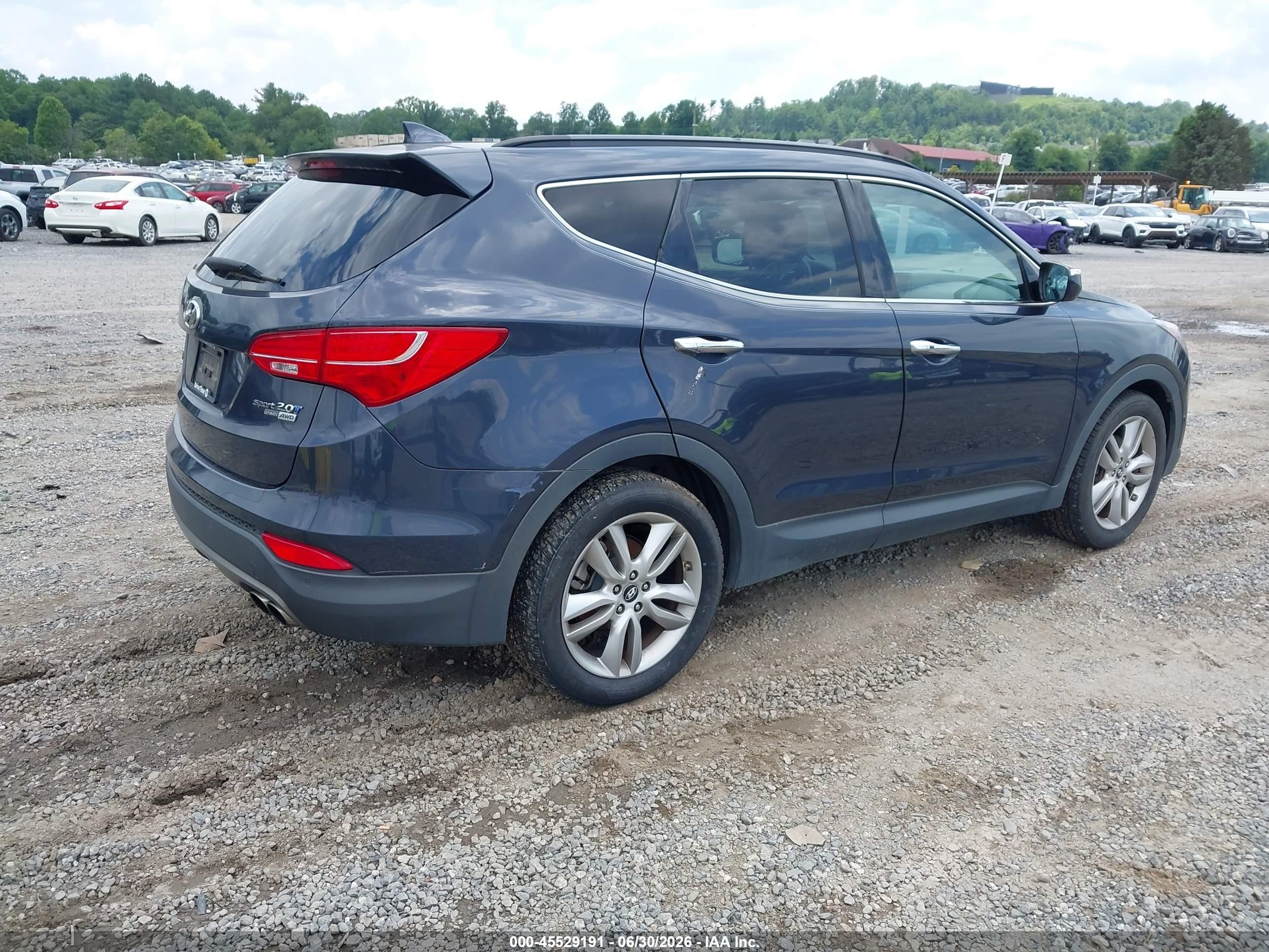 2015 Hyundai Santa Fe Sport 2.0l Turbo Blue vin: 5XYZWDLA9FG236943