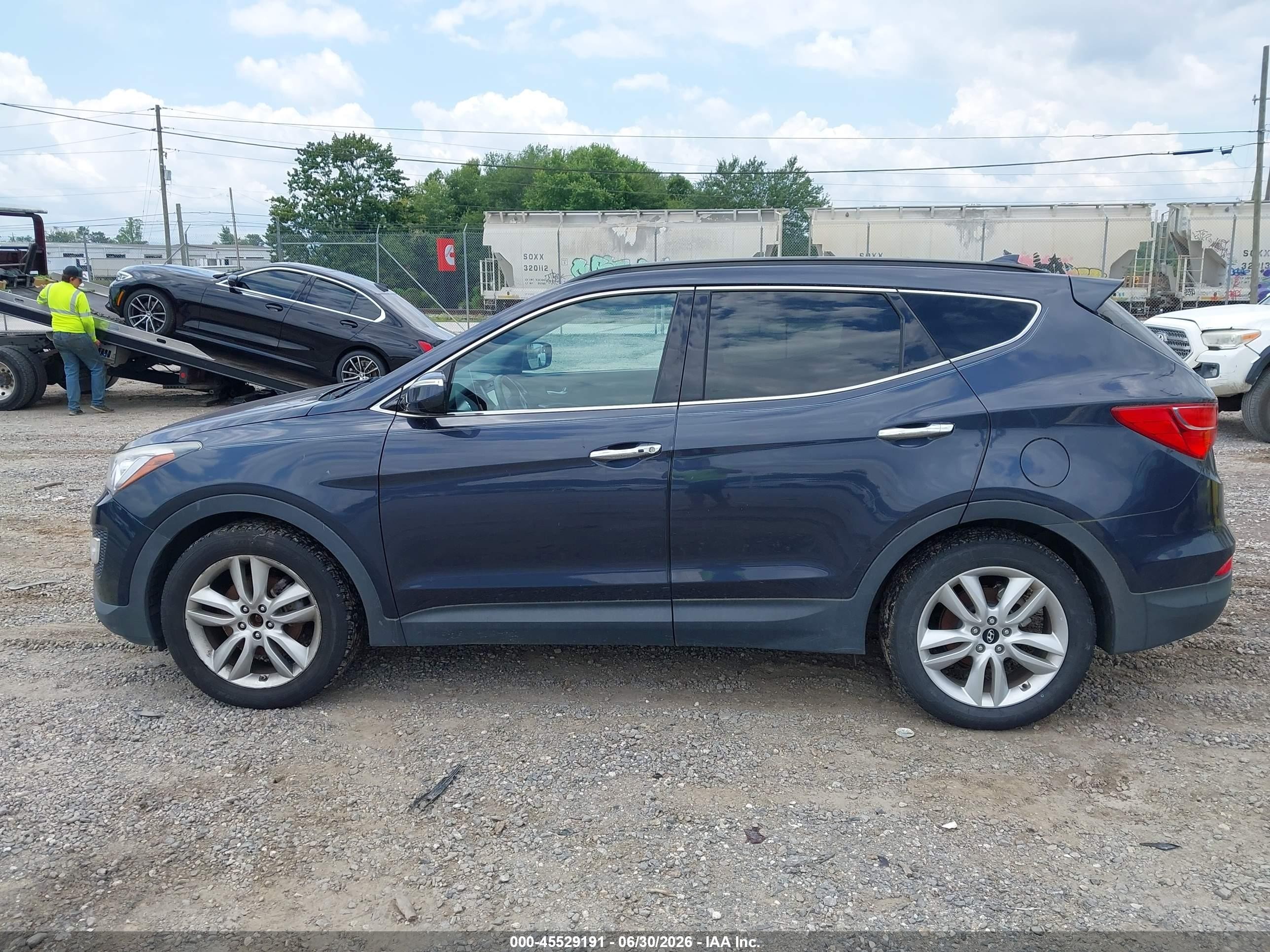 2015 Hyundai Santa Fe Sport 2.0l Turbo Blue vin: 5XYZWDLA9FG236943