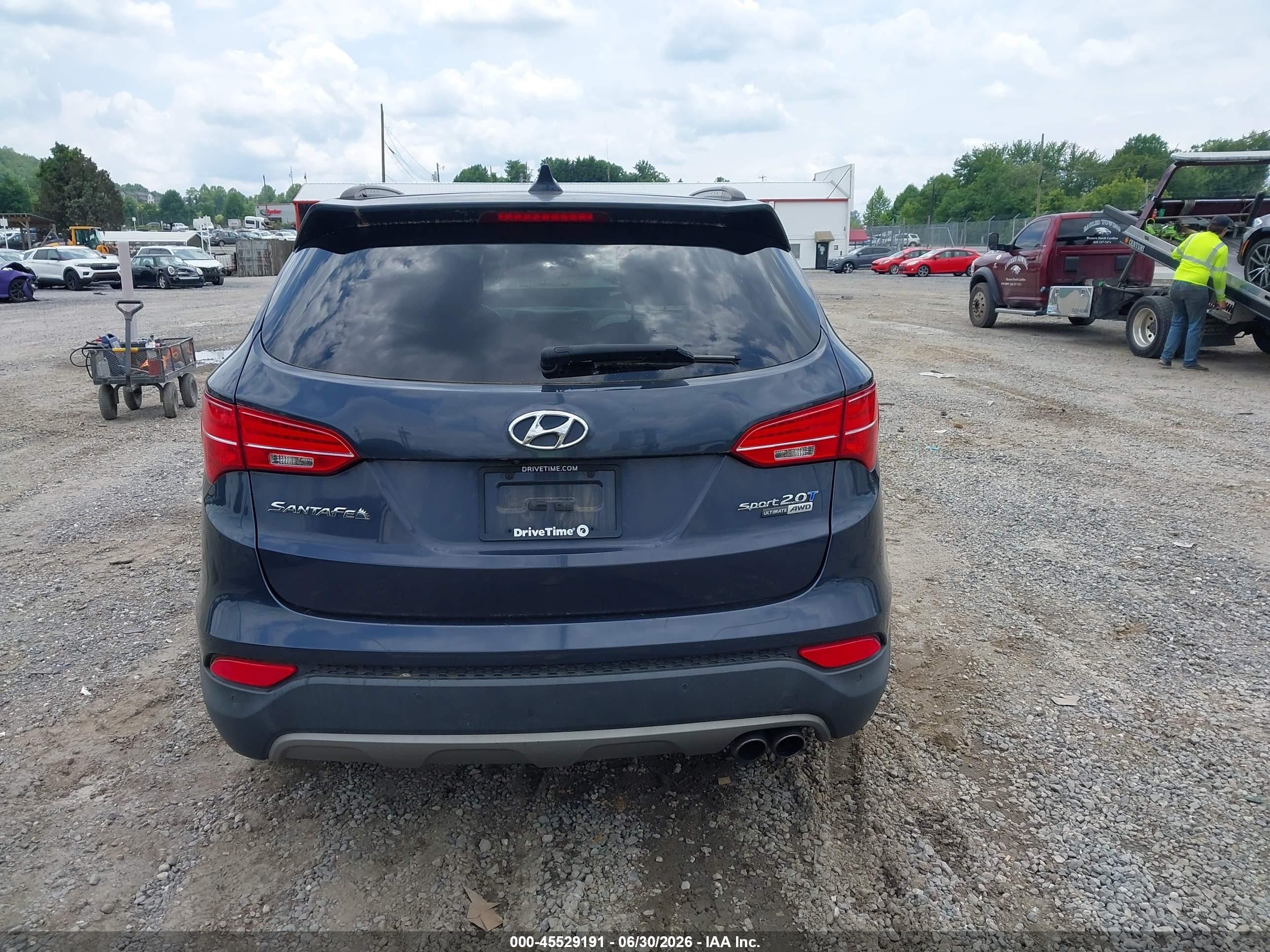 2015 Hyundai Santa Fe Sport 2.0l Turbo Blue vin: 5XYZWDLA9FG236943