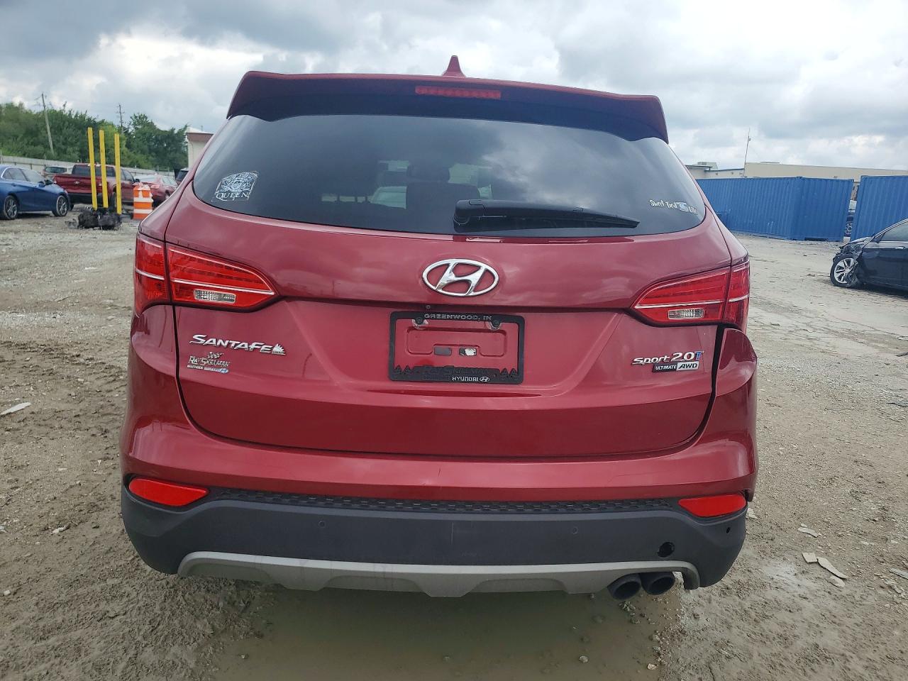 2015 Hyundai Santa Fe Sport 2.0t Red vin: 5XYZWDLA9FG259154