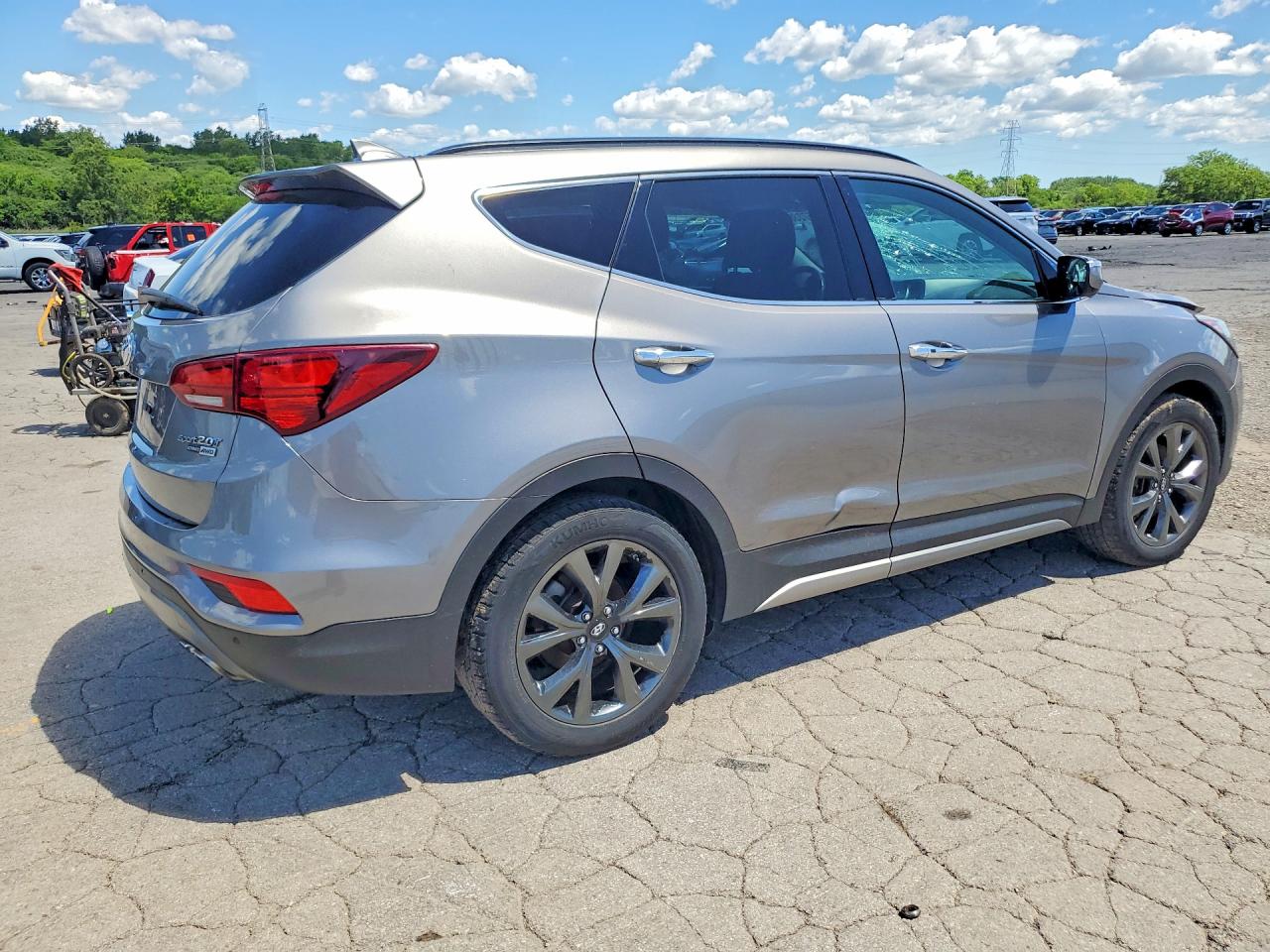 2017 Hyundai Santa Fe Sport 2.0t Ultimate Gray vin: 5XYZWDLAXHG436930