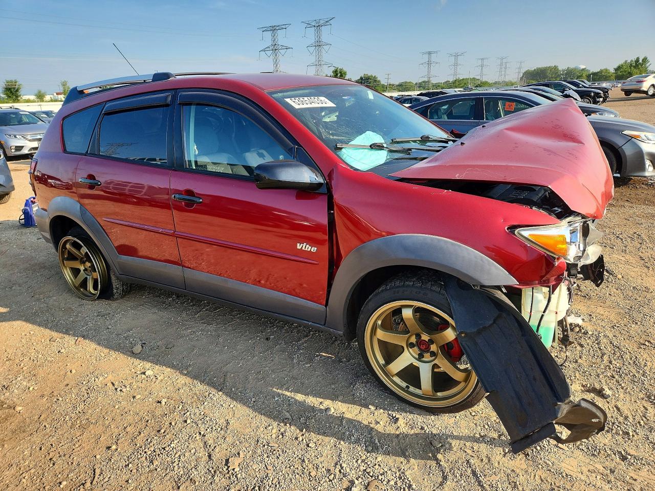 2003 Pontiac Vibe Red vin: 5Y2SL62803Z406754