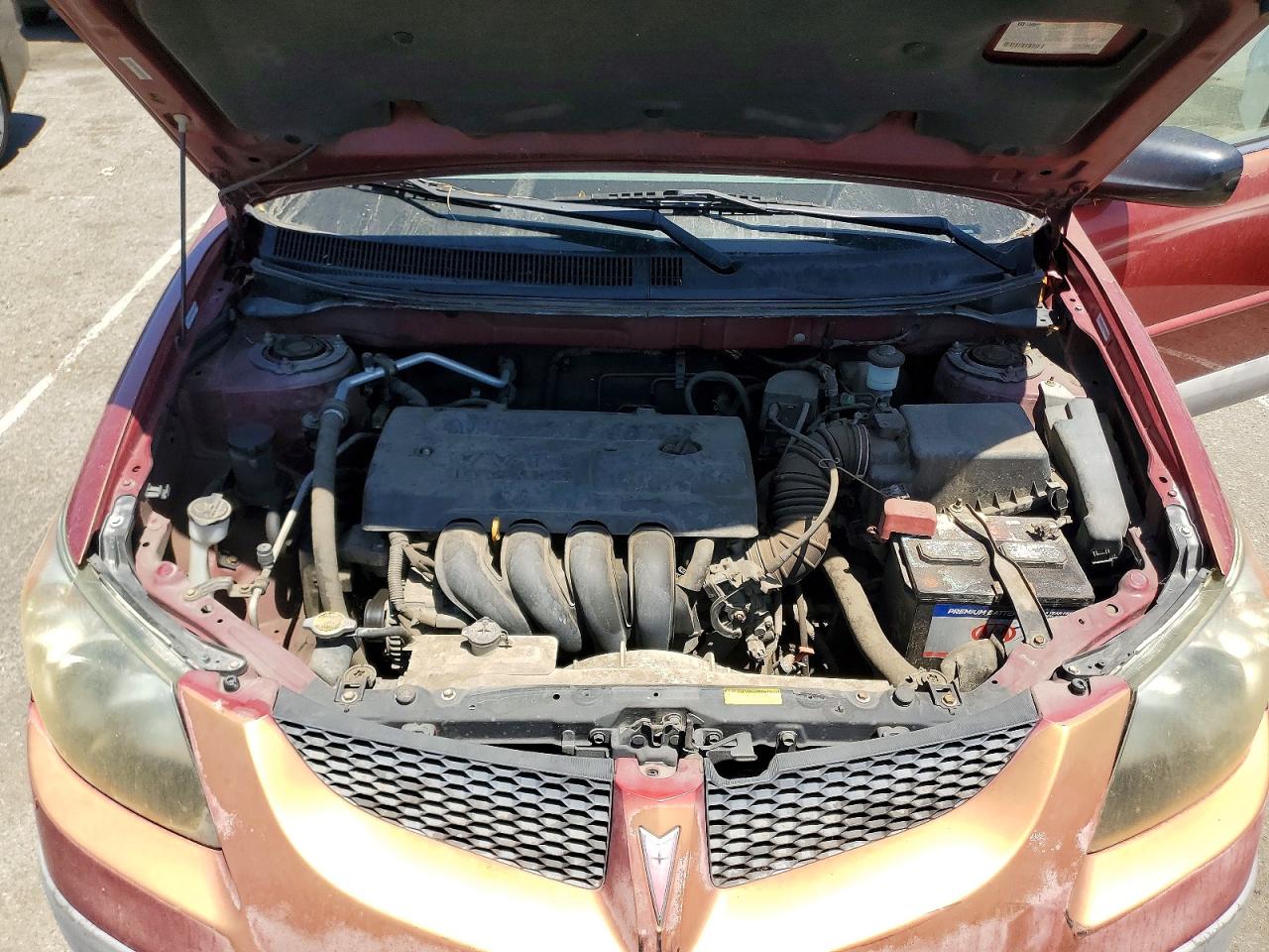 2003 Pontiac Vibe Red vin: 5Y2SL62803Z418421