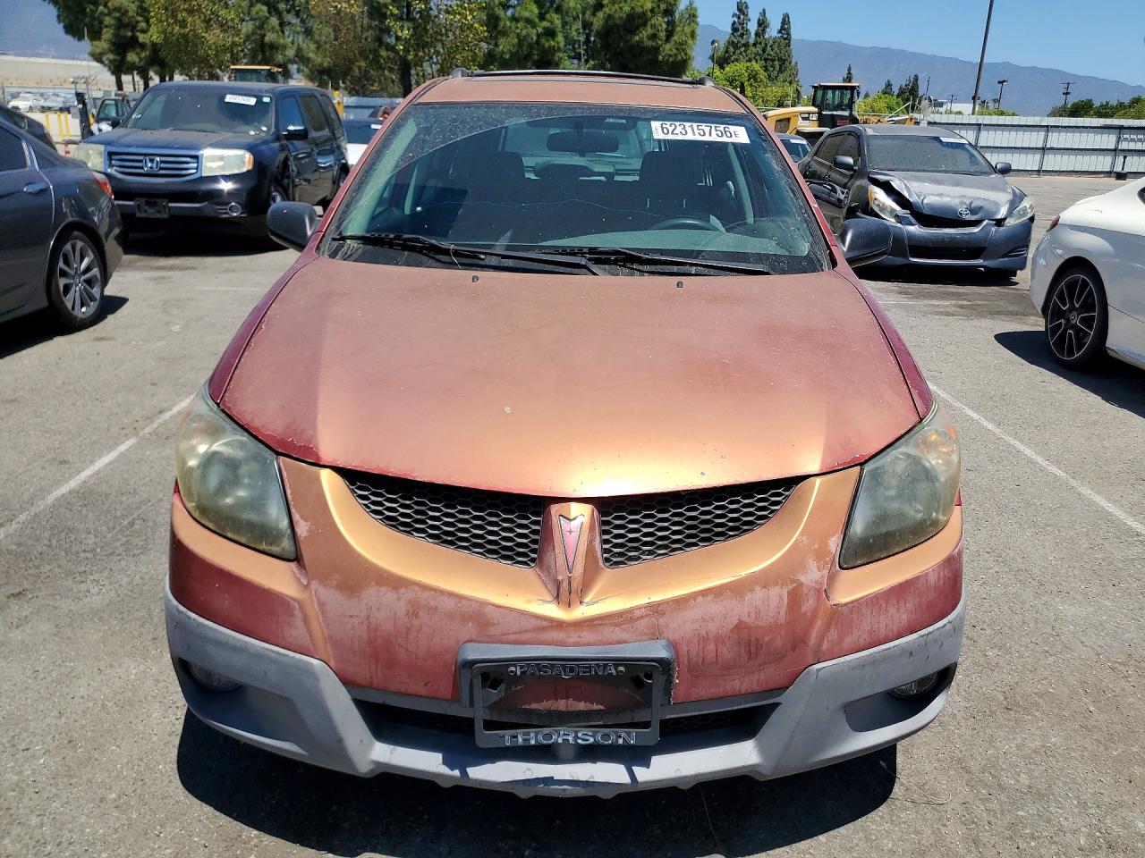 2003 Pontiac Vibe Red vin: 5Y2SL62803Z418421