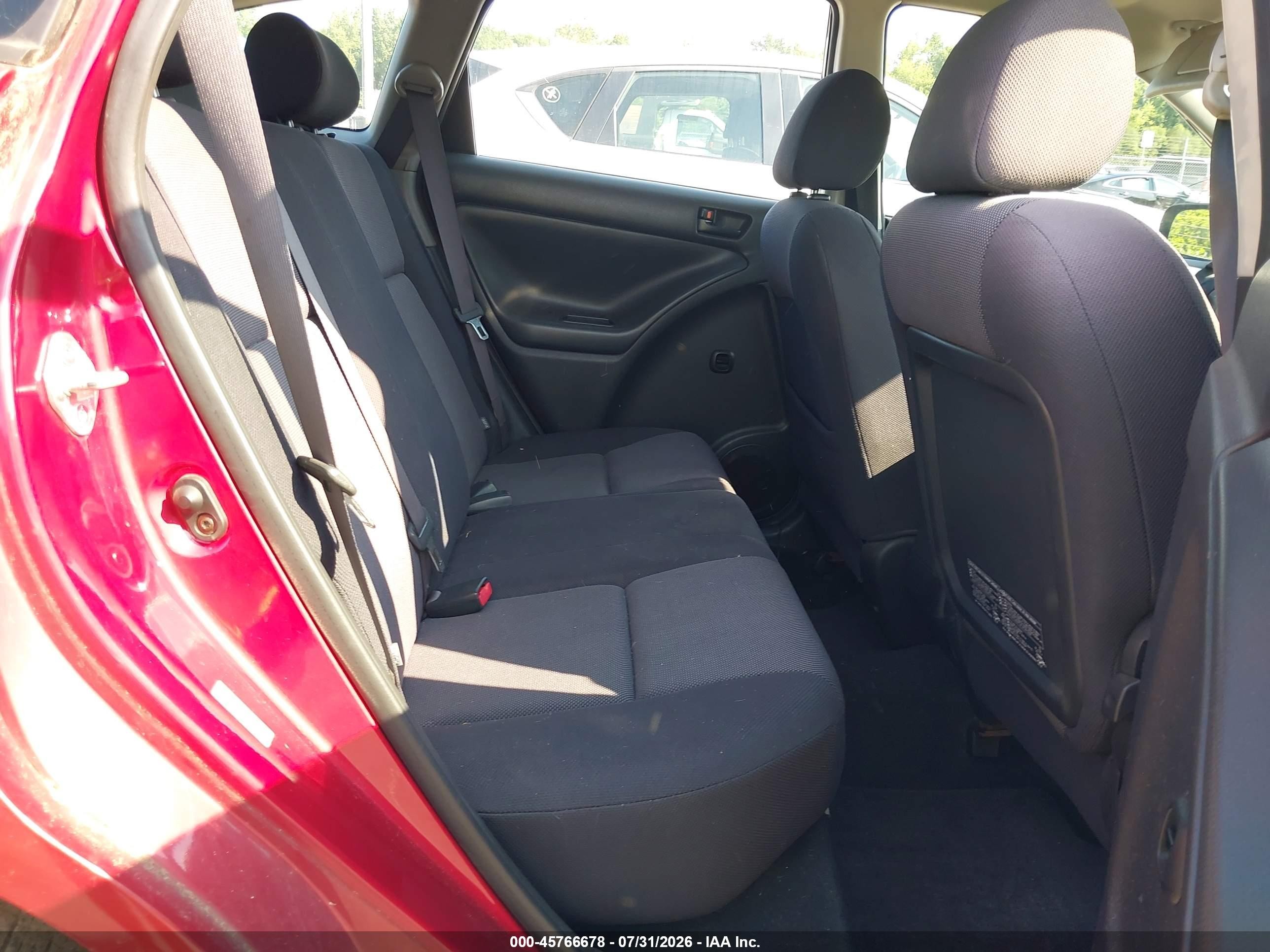 2003 Pontiac Vibe   Red vin: 5Y2SL62803Z429497