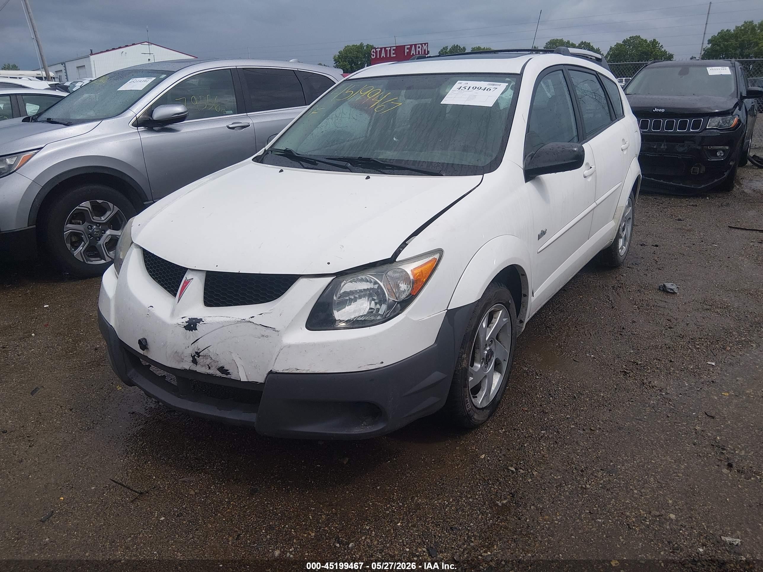 2003 Pontiac Vibe   White vin: 5Y2SL62803Z444775
