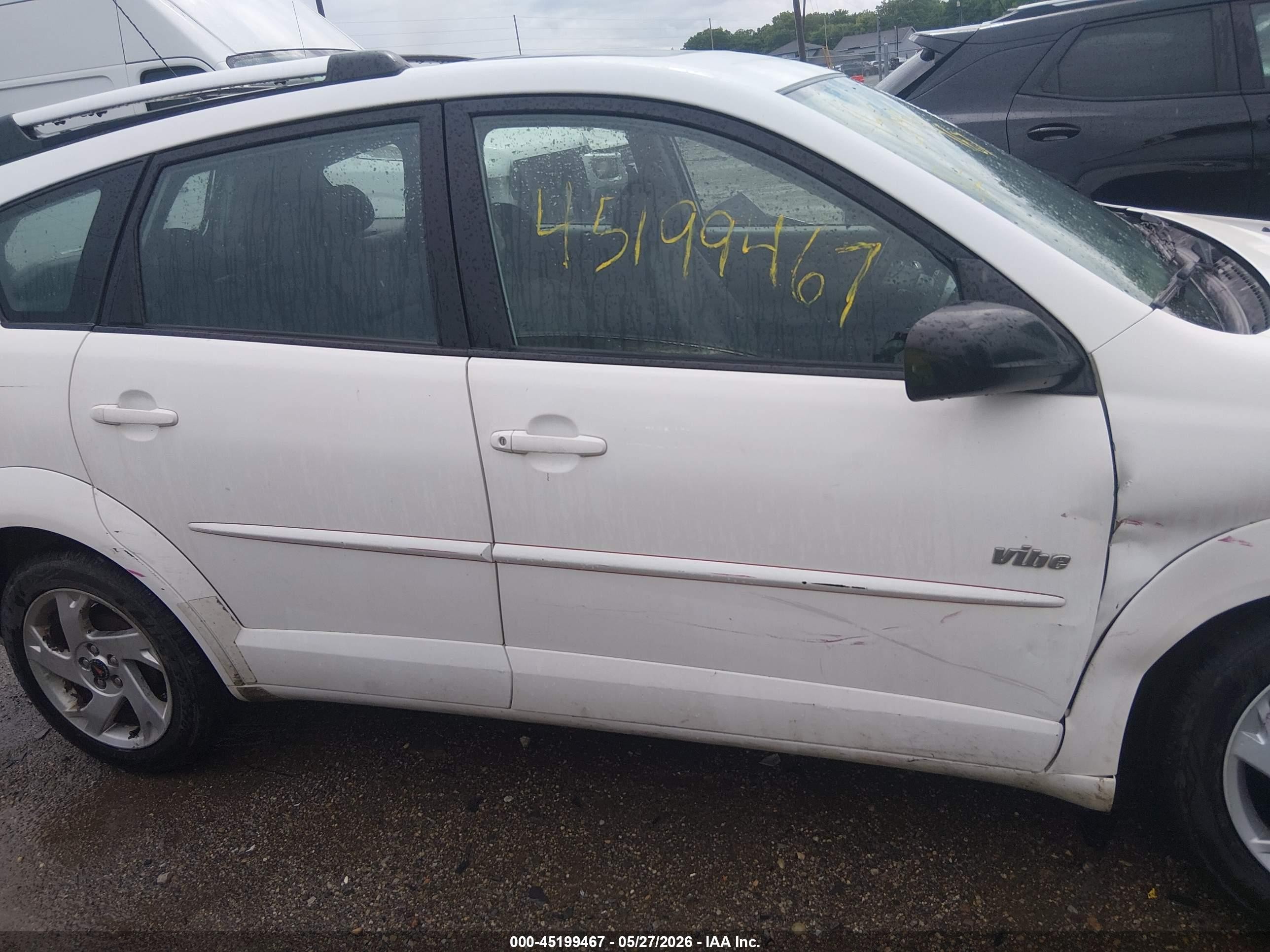 2003 Pontiac Vibe   White vin: 5Y2SL62803Z444775