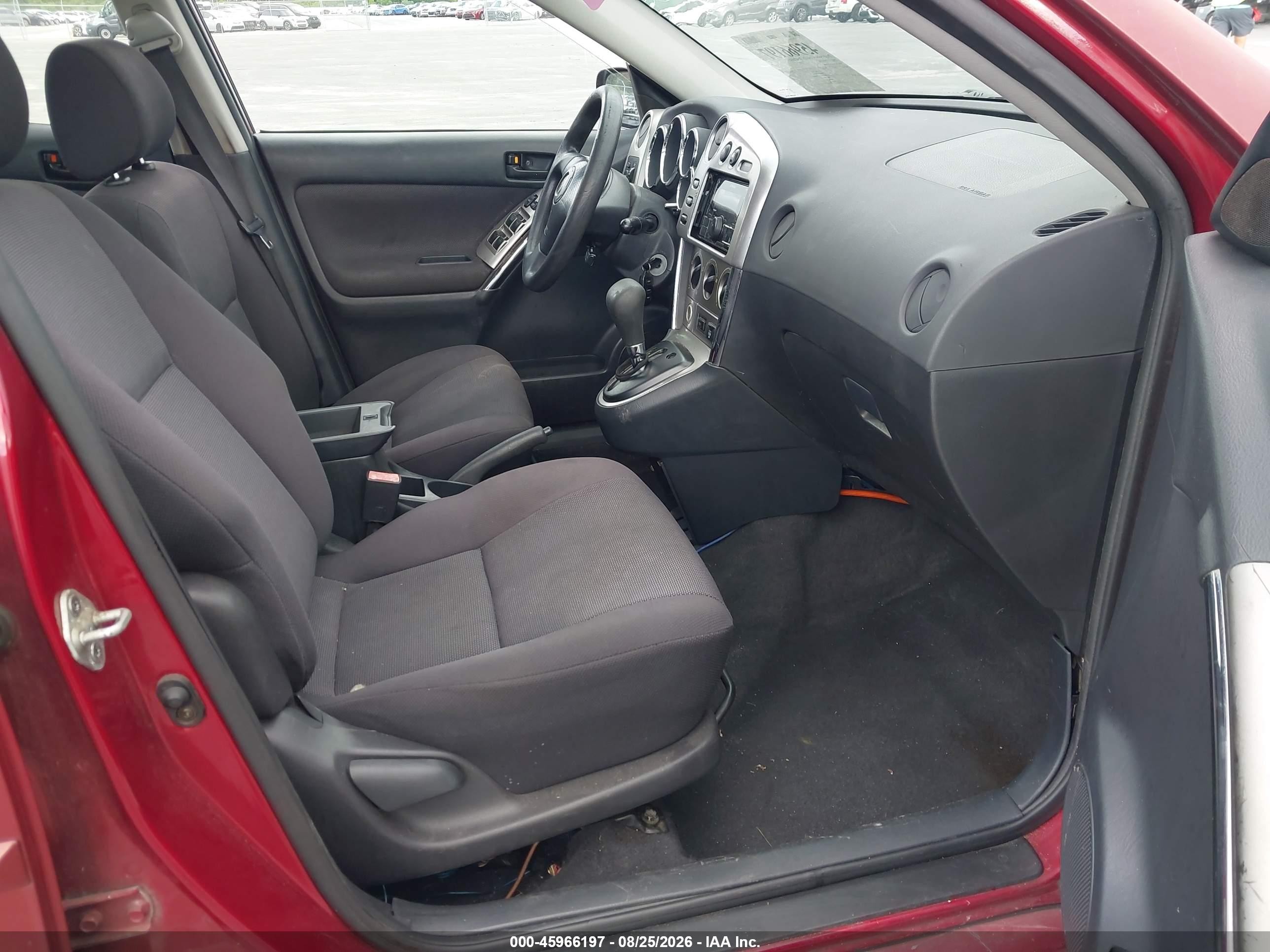 2003 Pontiac Vibe Burgundy vin: 5Y2SL62813Z474982