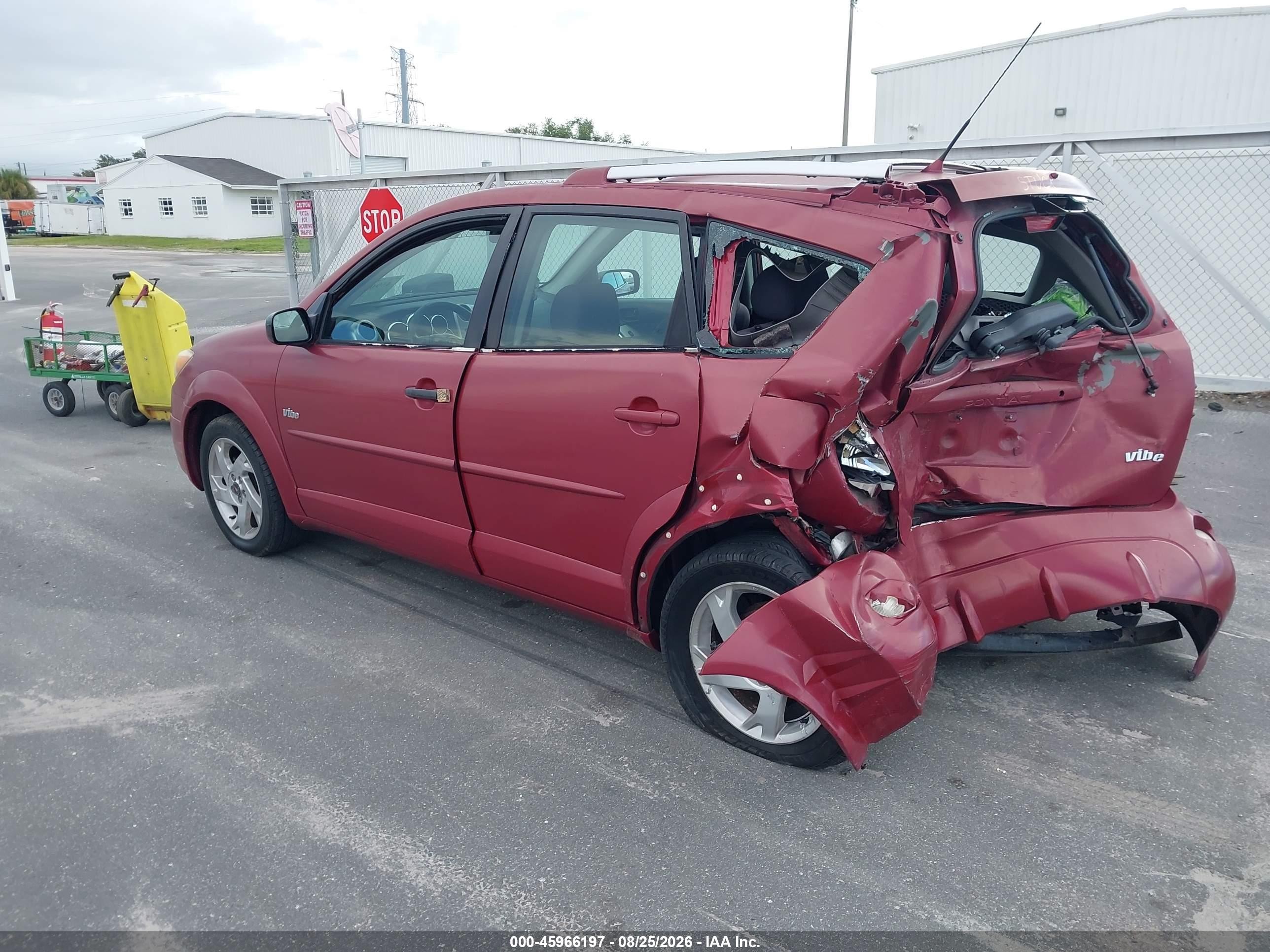 2003 Pontiac Vibe Burgundy vin: 5Y2SL62813Z474982