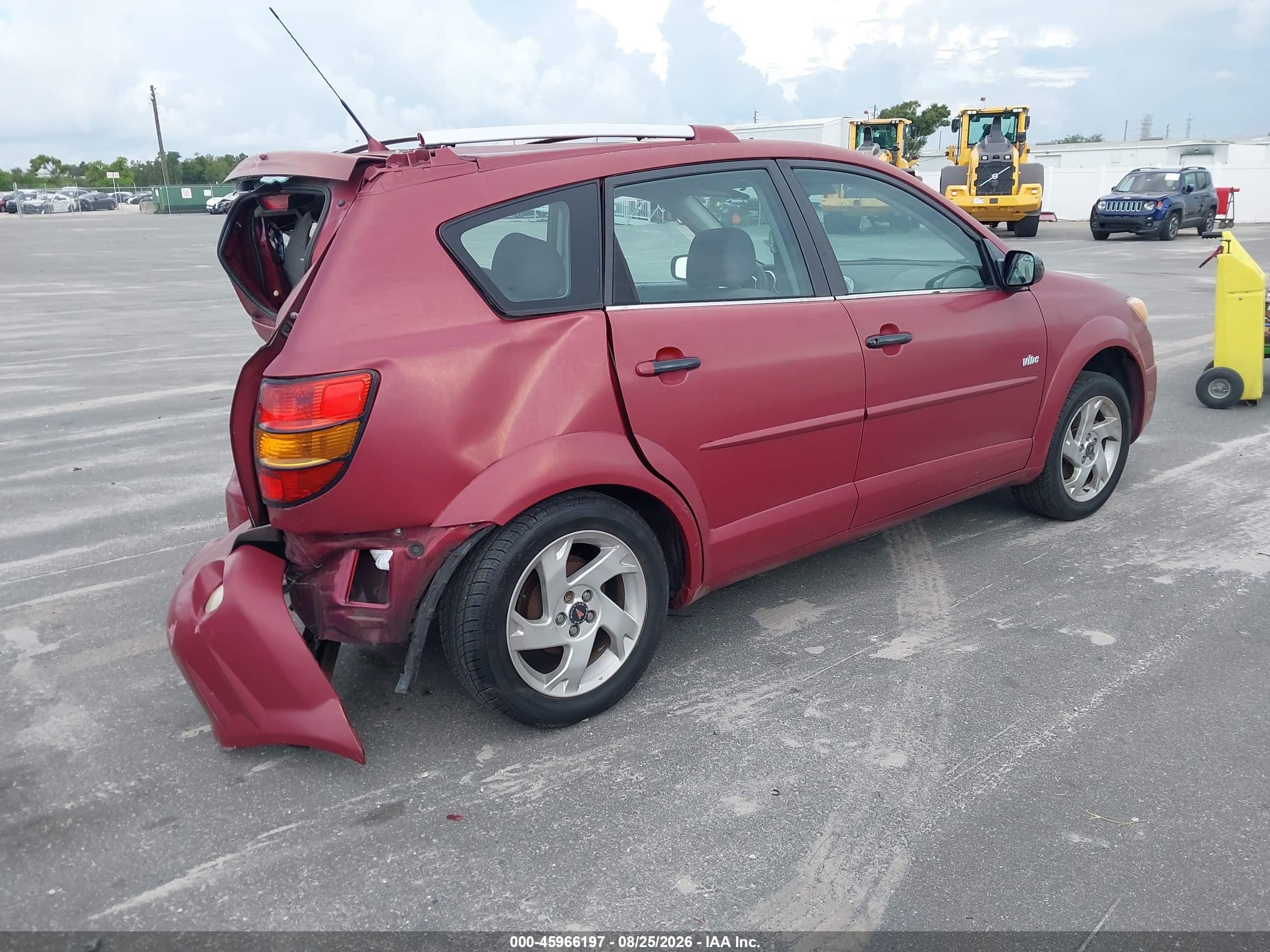 2003 Pontiac Vibe Burgundy vin: 5Y2SL62813Z474982