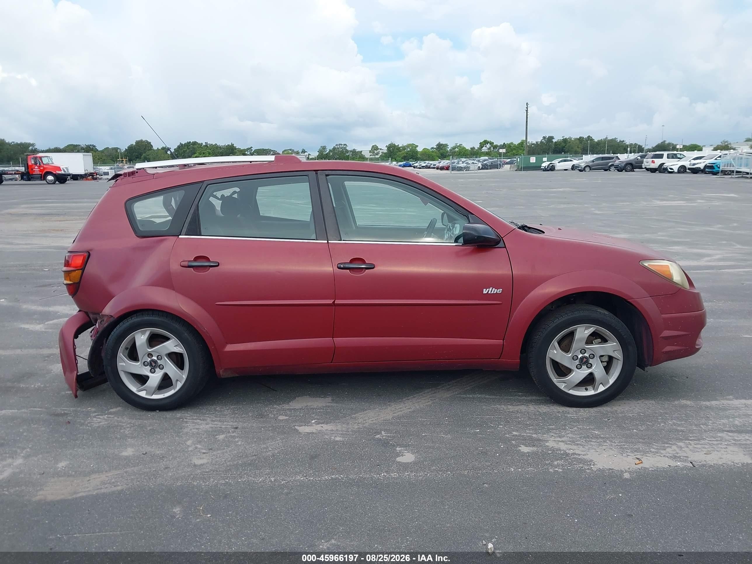 2003 Pontiac Vibe Burgundy vin: 5Y2SL62813Z474982