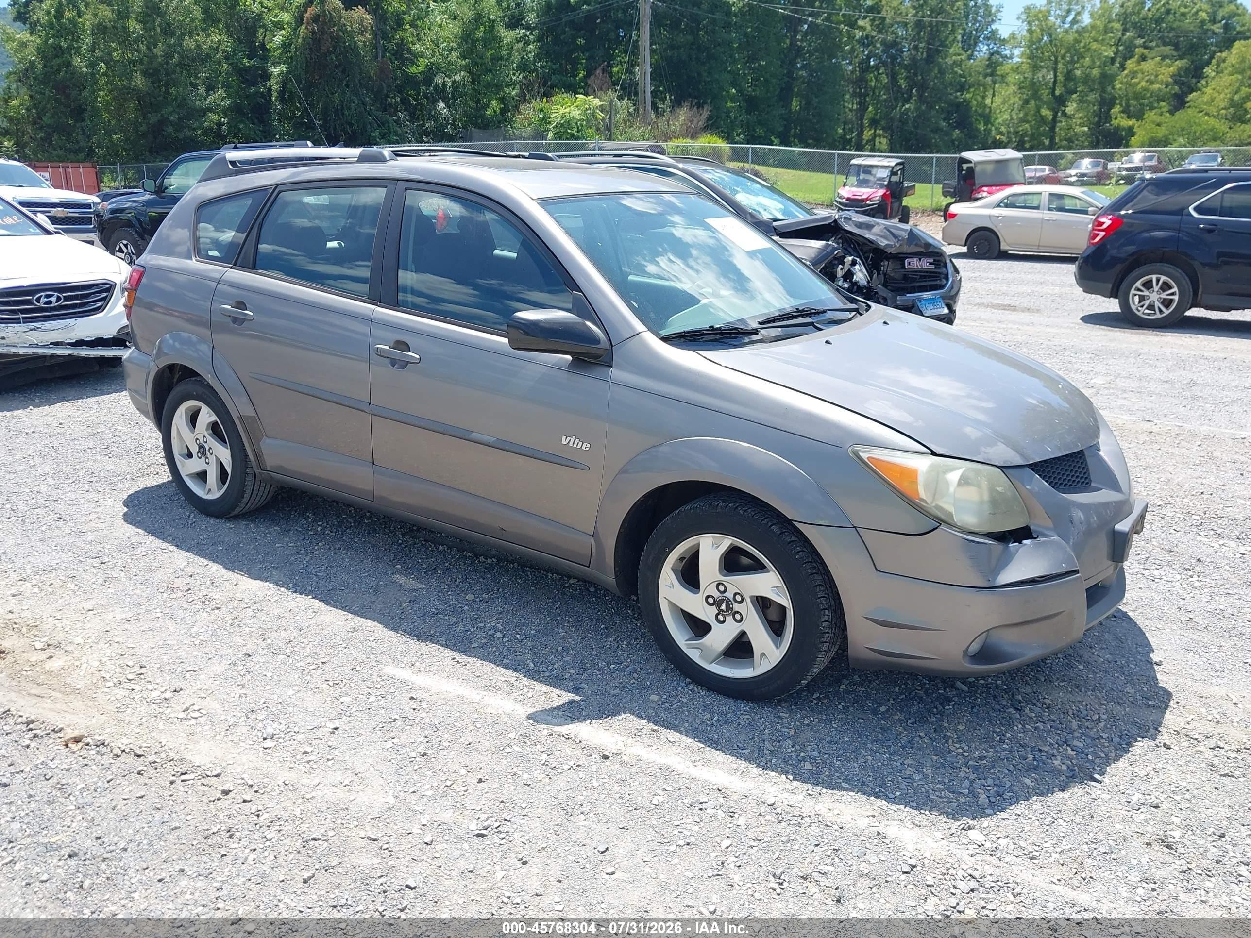 2004 Pontiac Vibe   Gray vin: 5Y2SL62814Z403234