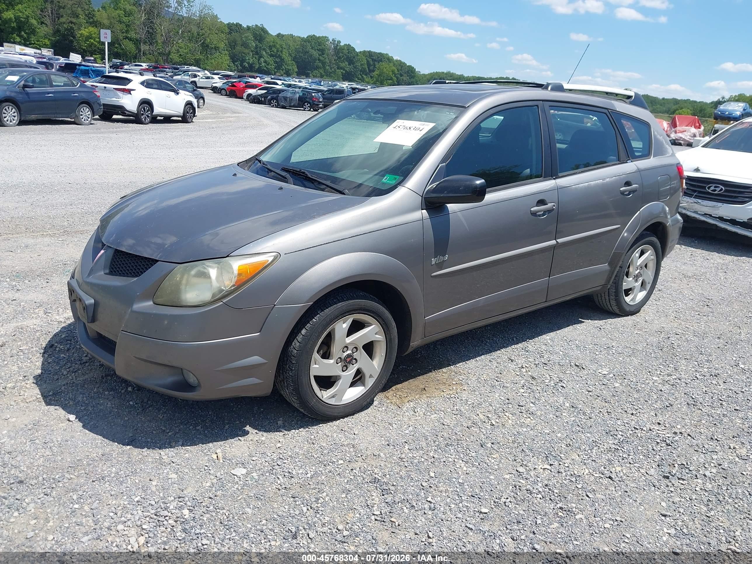 2004 Pontiac Vibe   Gray vin: 5Y2SL62814Z403234