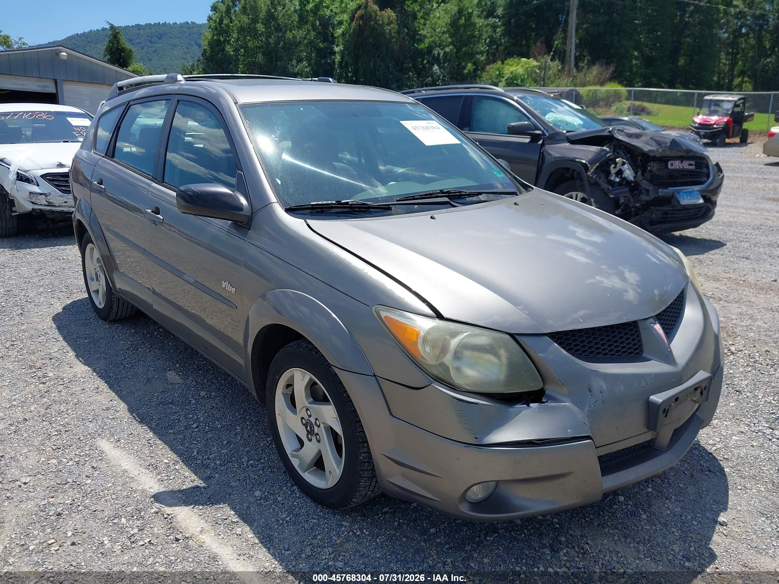 2004 Pontiac Vibe   Gray vin: 5Y2SL62814Z403234