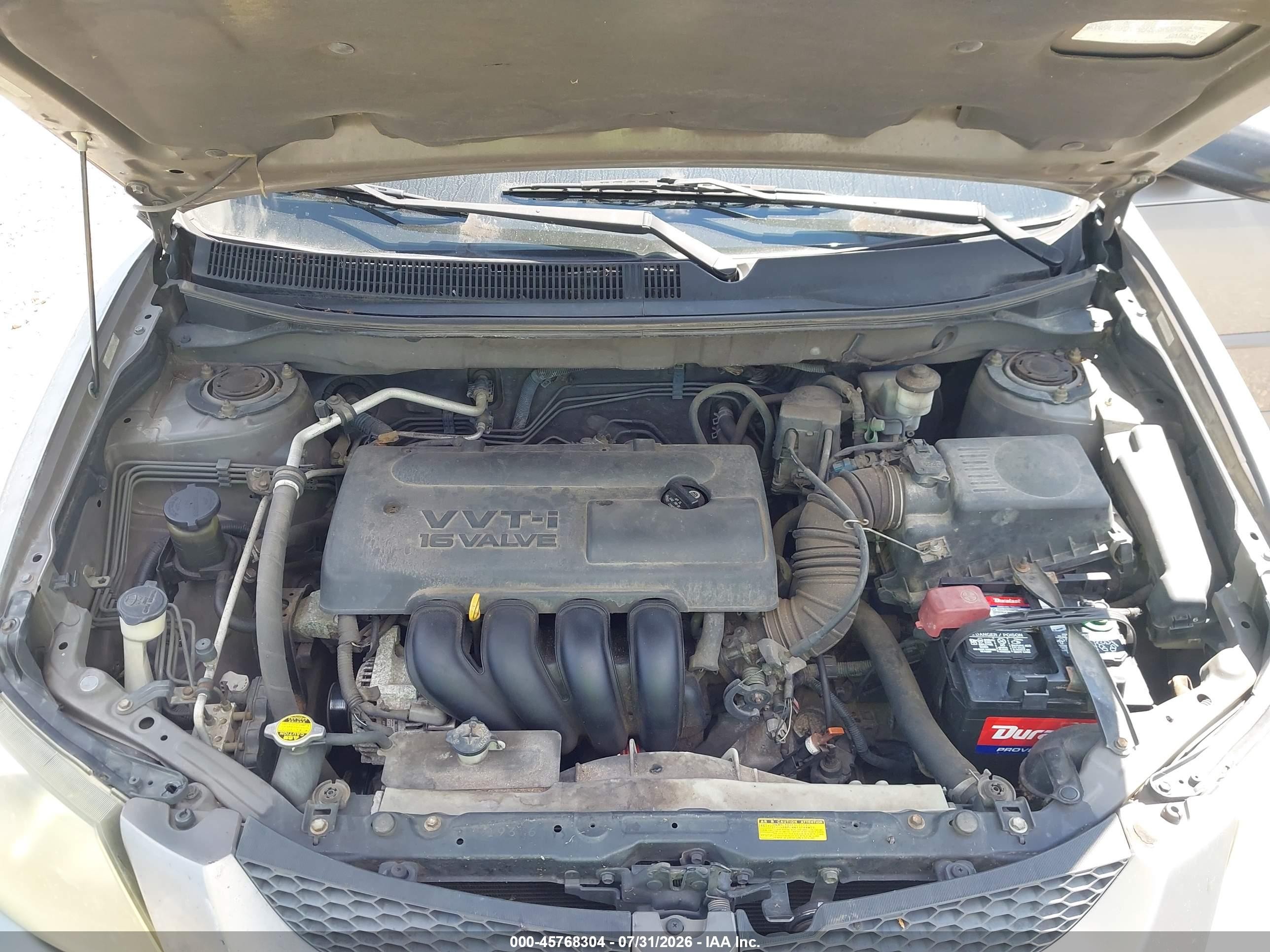 2004 Pontiac Vibe   Gray vin: 5Y2SL62814Z403234
