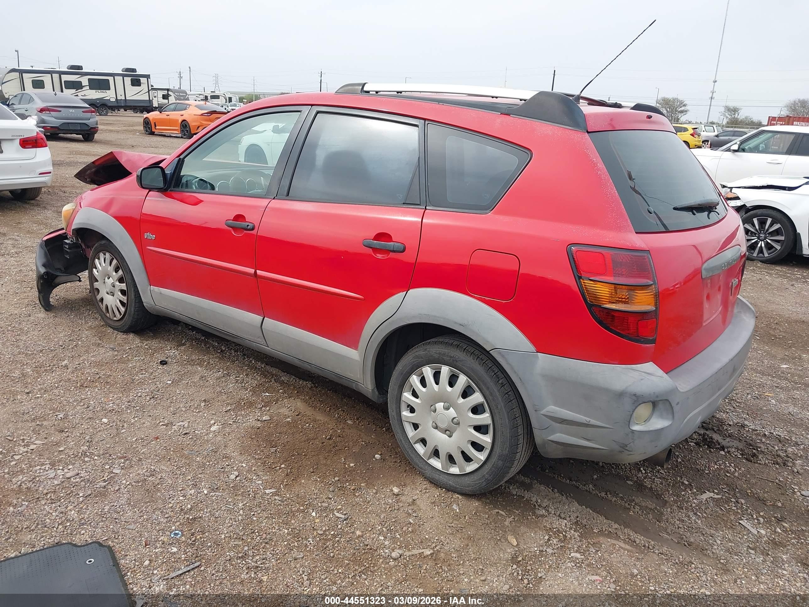 2003 Pontiac Vibe   Red vin: 5Y2SL62823Z423572