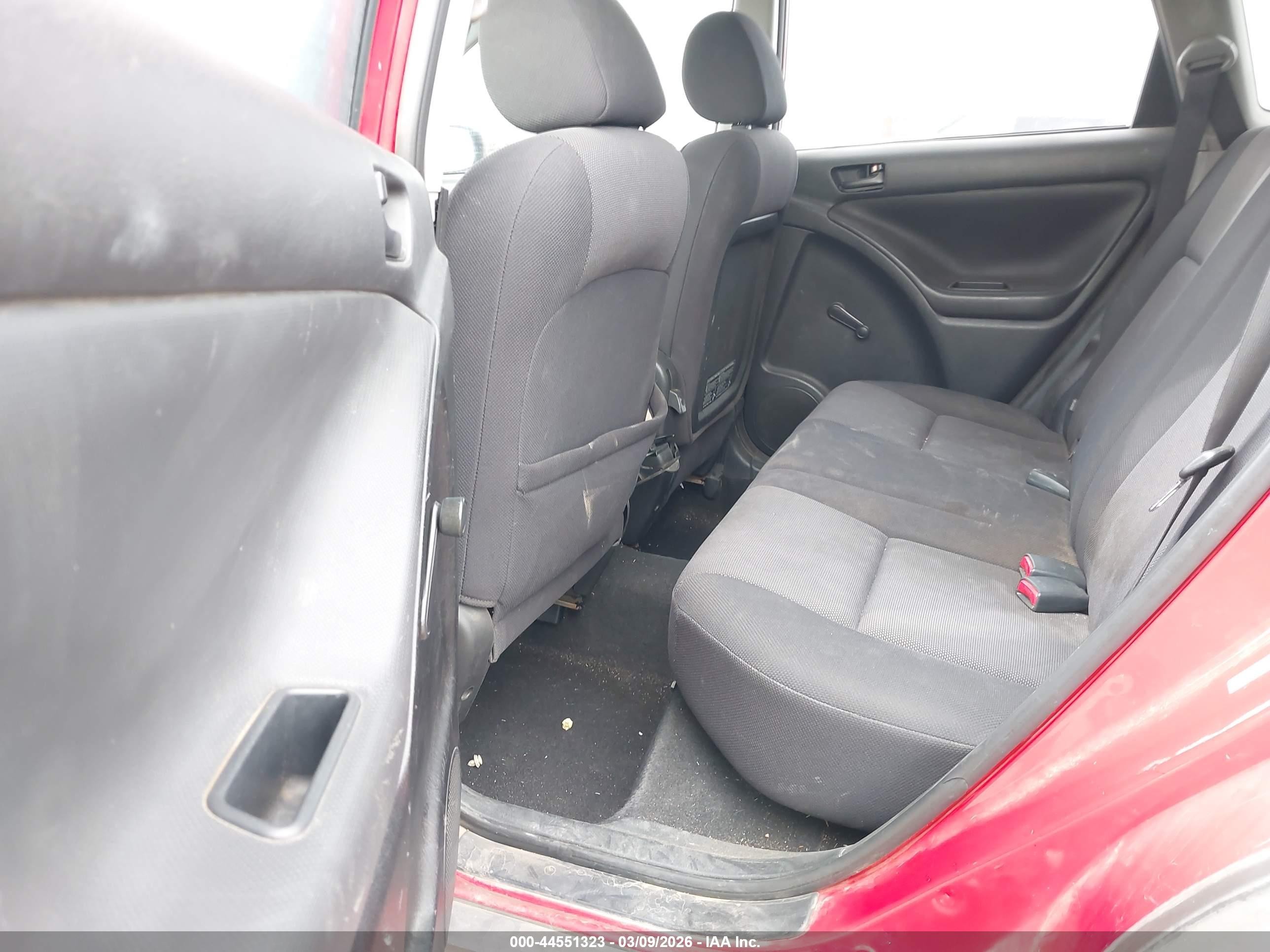 2003 Pontiac Vibe   Red vin: 5Y2SL62823Z423572