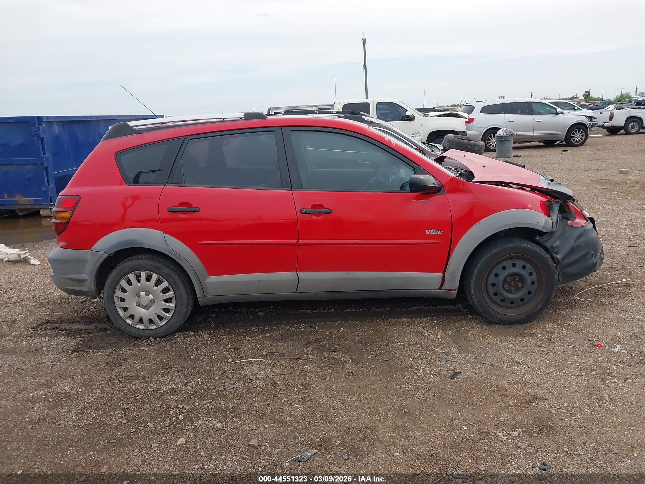 2003 Pontiac Vibe   Red vin: 5Y2SL62823Z423572