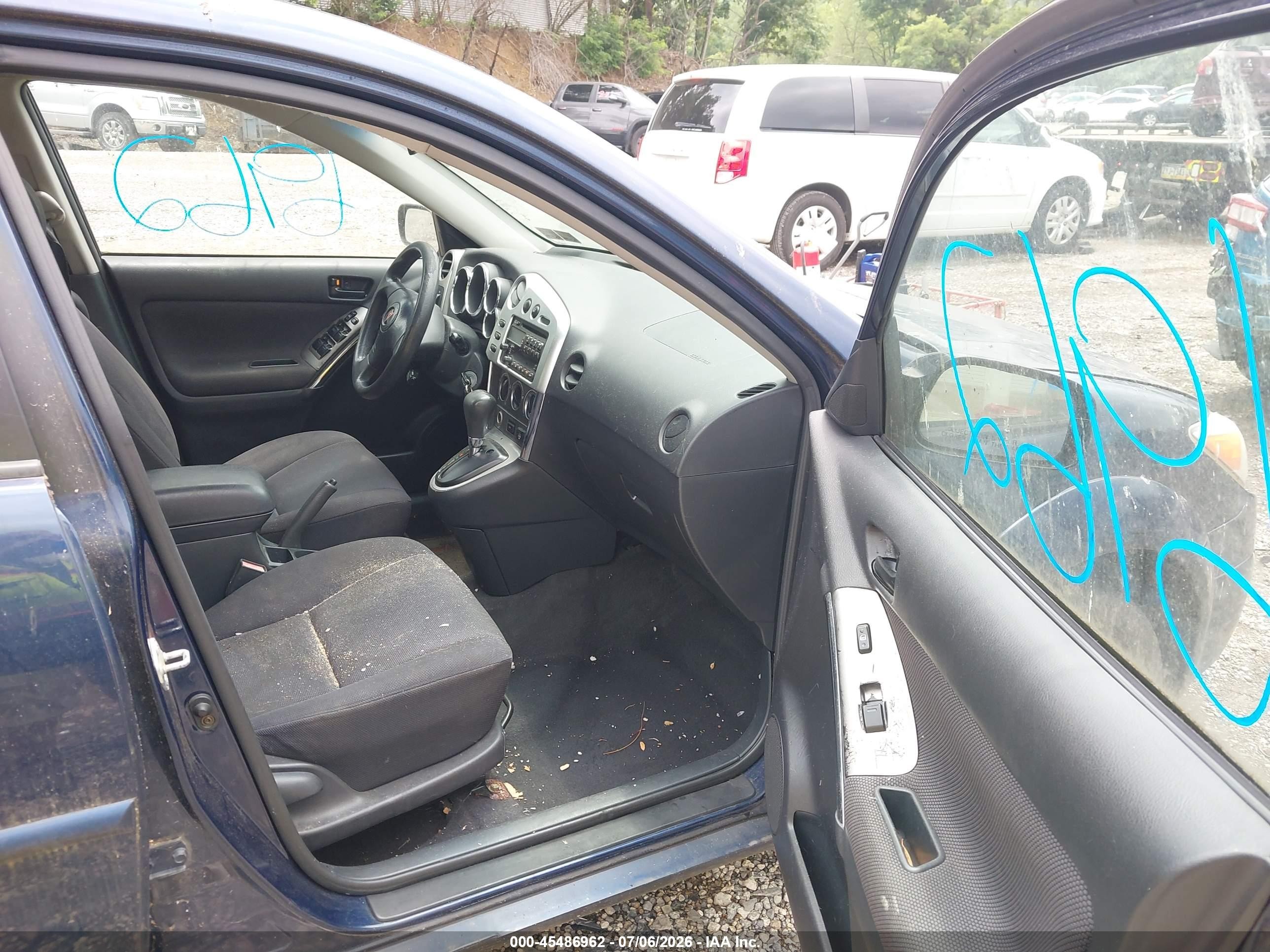 2003 Pontiac Vibe   Navy vin: 5Y2SL62823Z462274