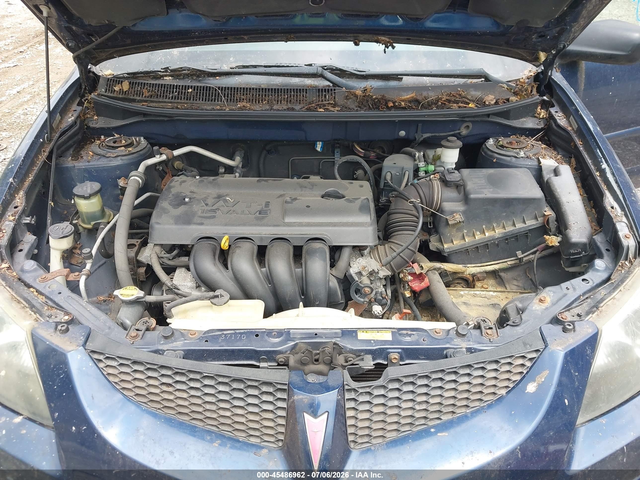 2003 Pontiac Vibe   Navy vin: 5Y2SL62823Z462274