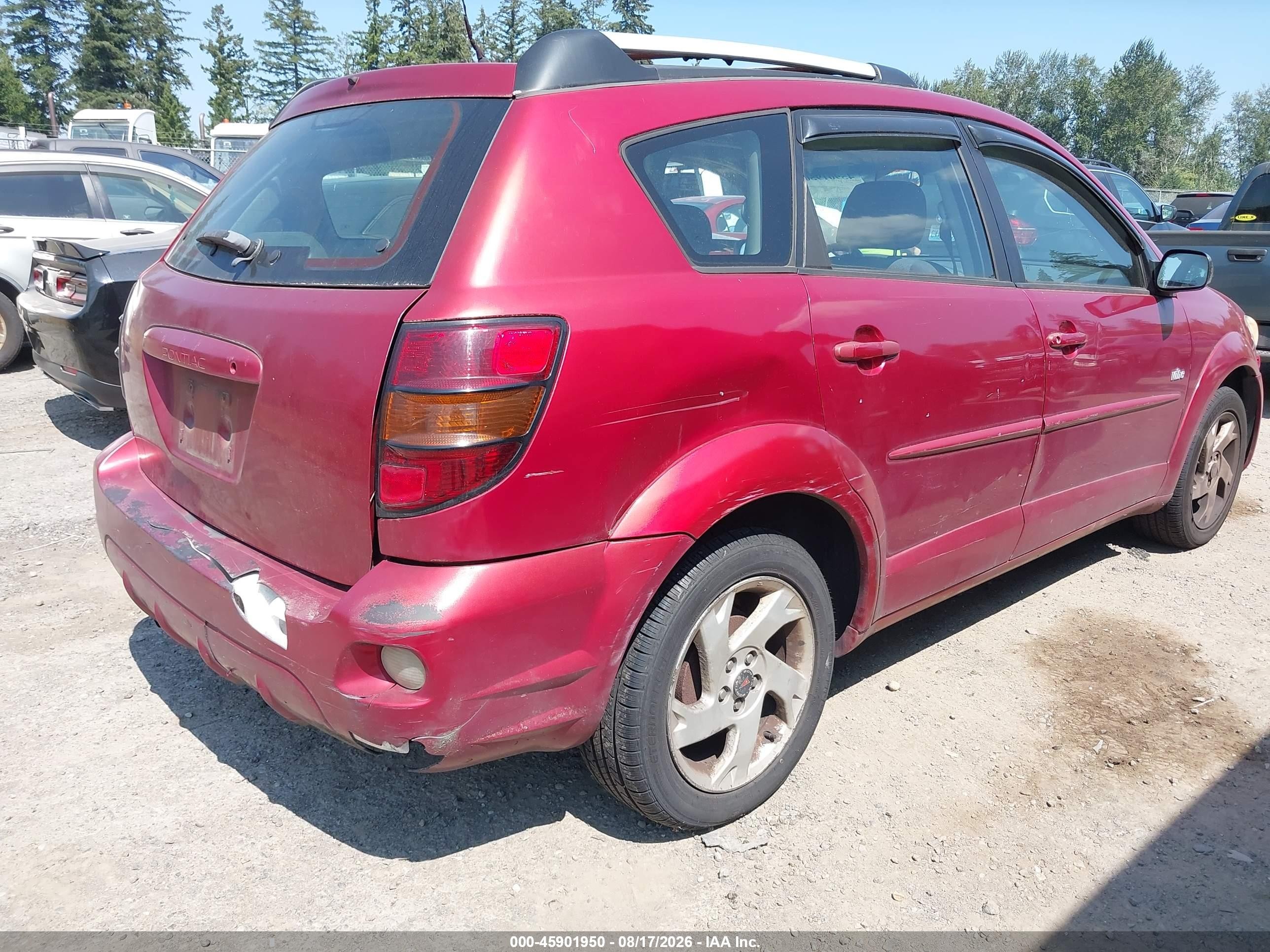 2003 Pontiac Vibe   Orange vin: 5Y2SL62823Z467524
