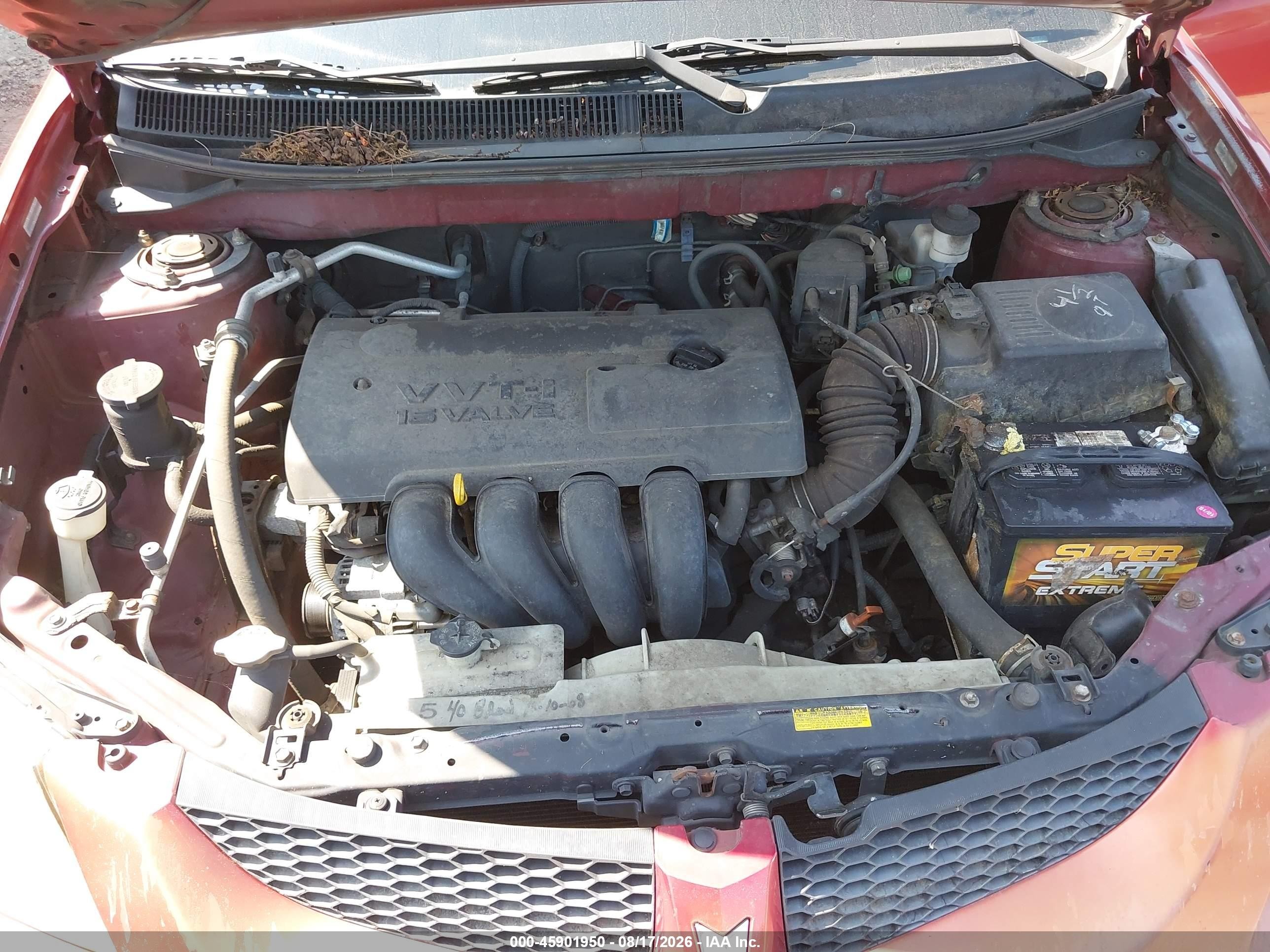 2003 Pontiac Vibe   Orange vin: 5Y2SL62823Z467524