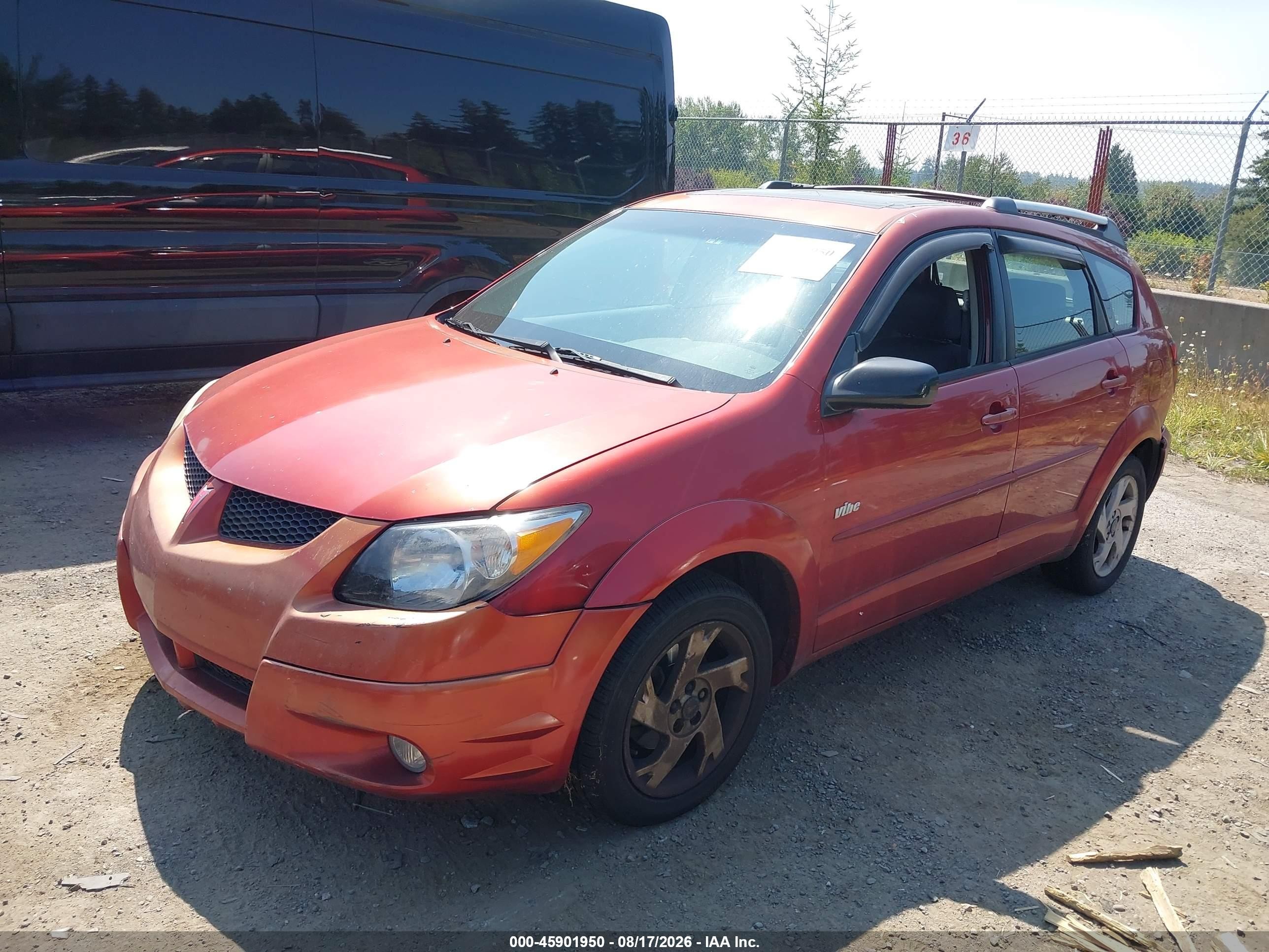 2003 Pontiac Vibe   Orange vin: 5Y2SL62823Z467524
