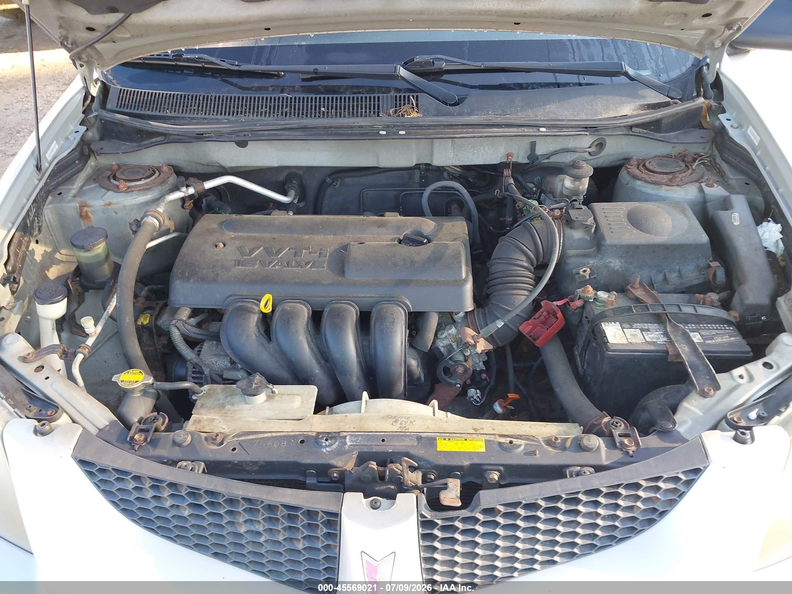 2004 Pontiac Vibe   Silver vin: 5Y2SL62824Z421628