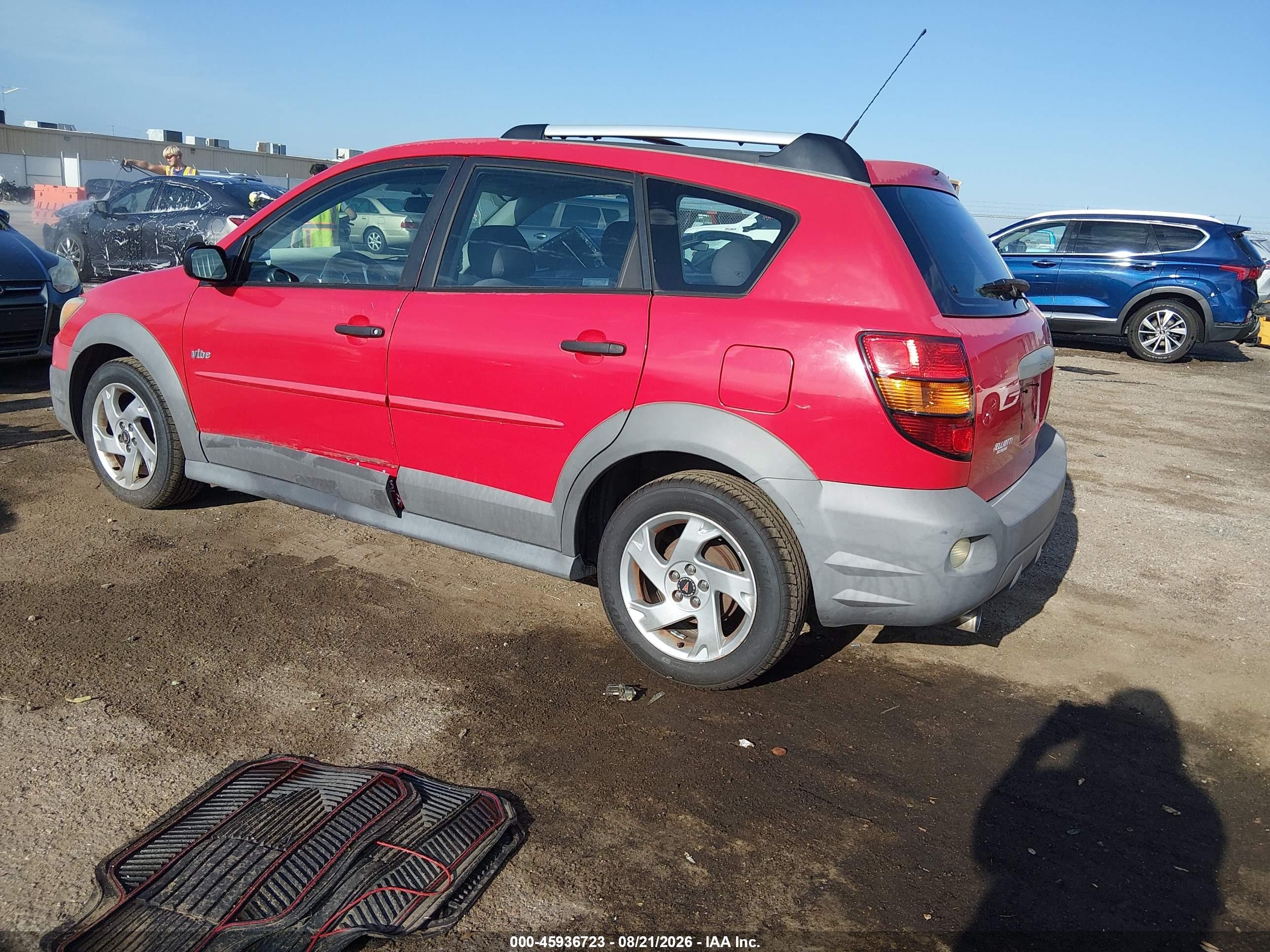 2004 Pontiac Vibe   Red vin: 5Y2SL62824Z457173