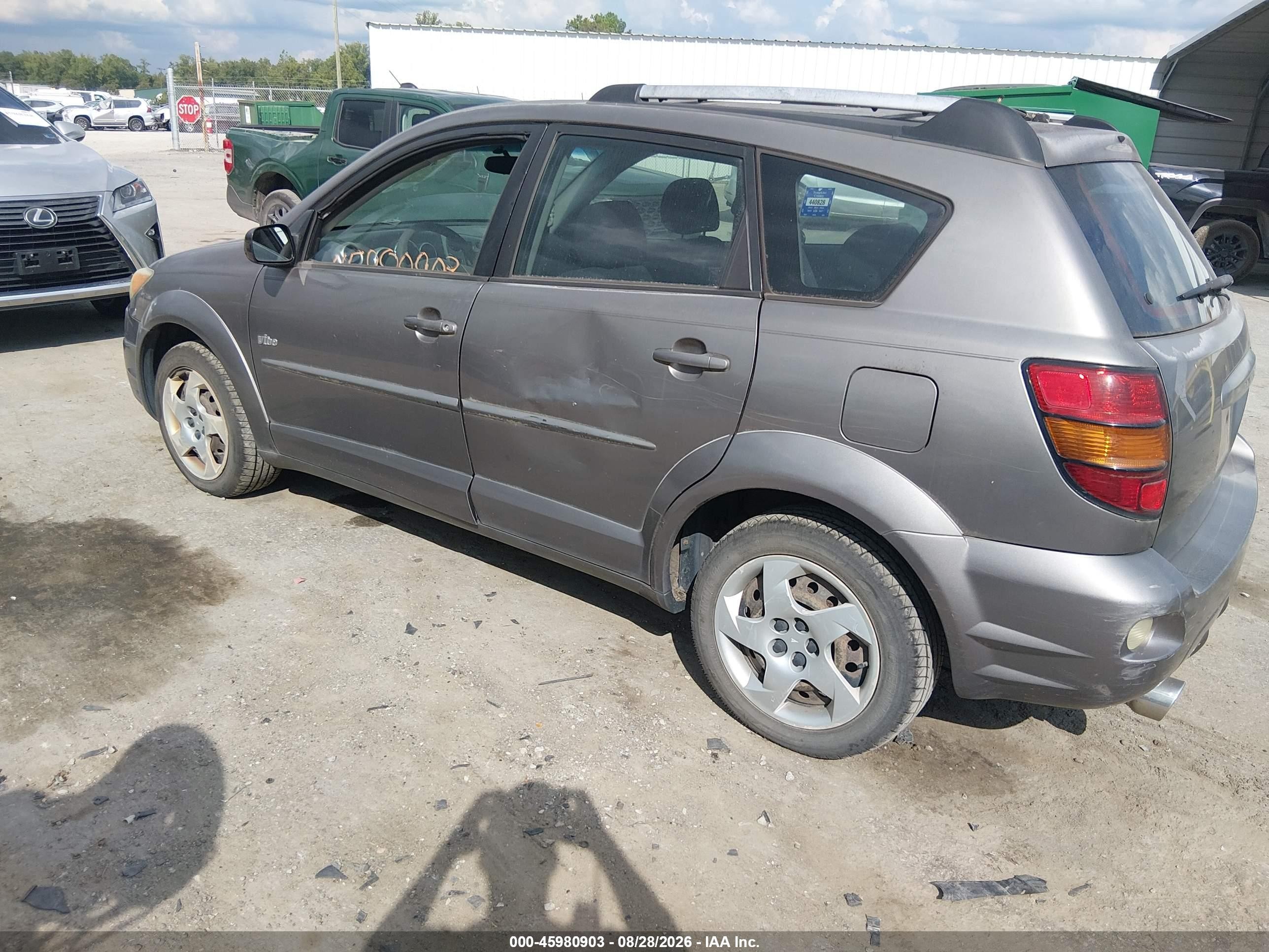 2003 Pontiac Vibe   Gray vin: 5Y2SL62833Z483229