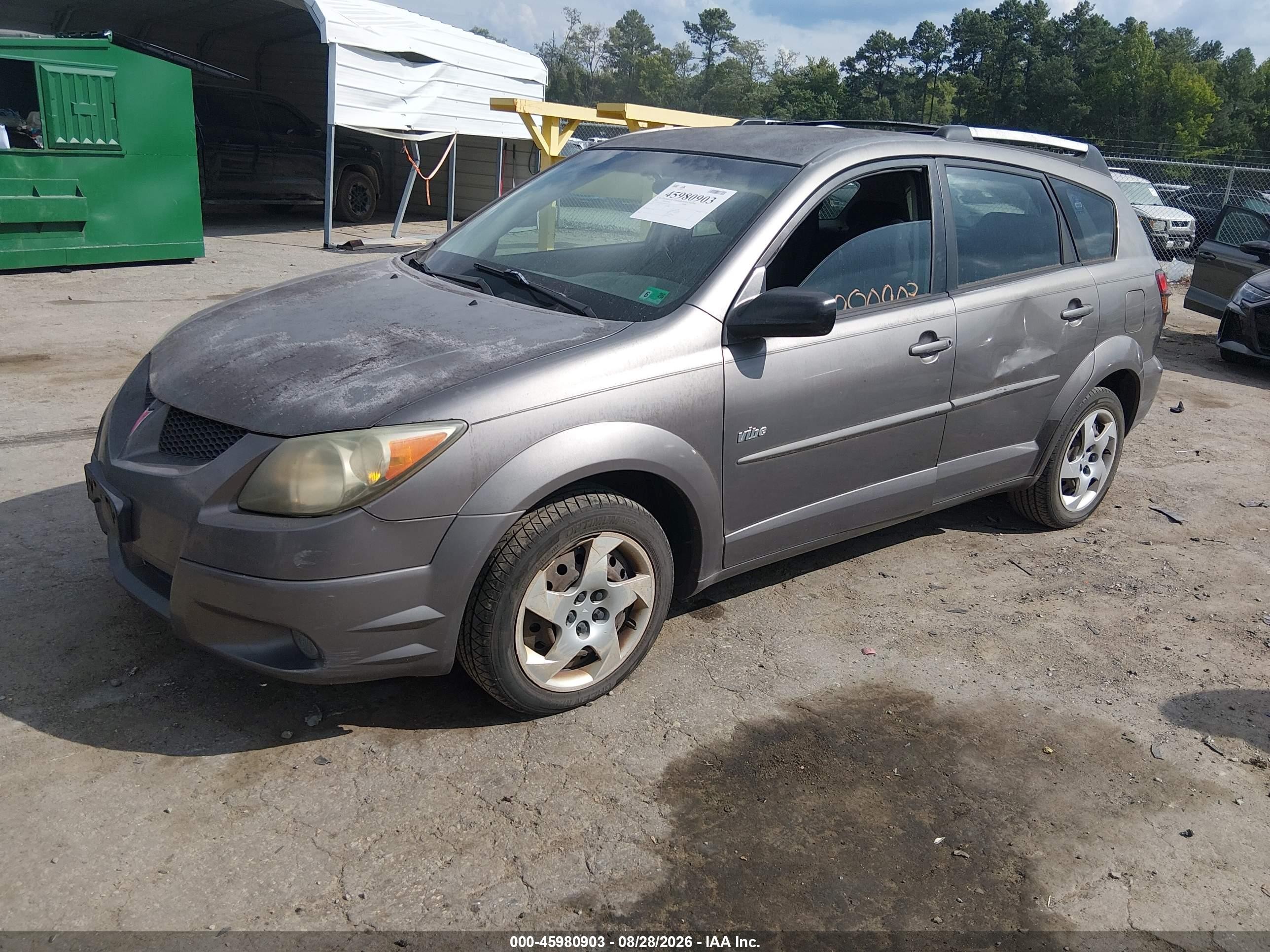 2003 Pontiac Vibe   Gray vin: 5Y2SL62833Z483229