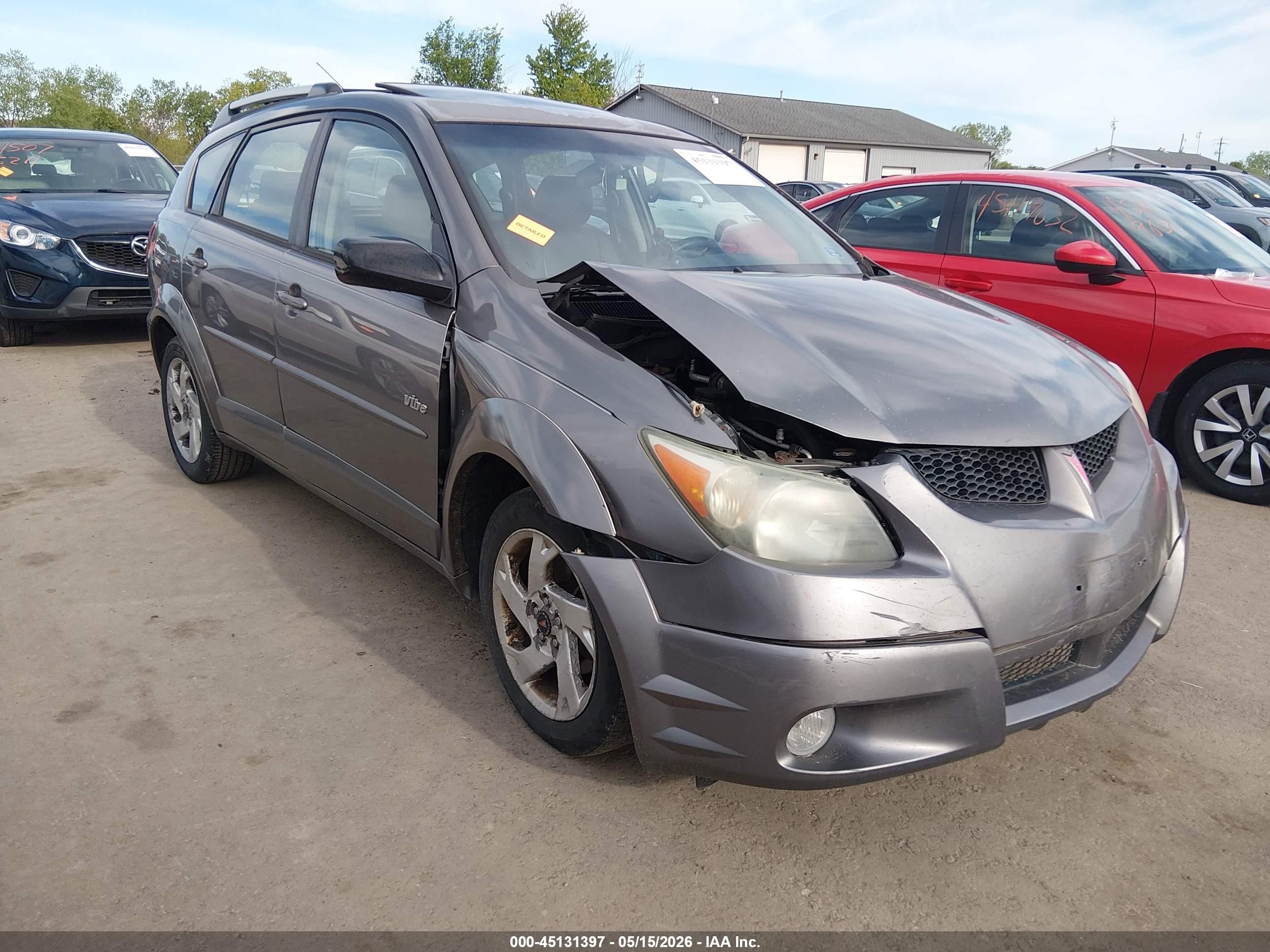 2004 Pontiac Vibe   Gray vin: 5Y2SL62834Z421976