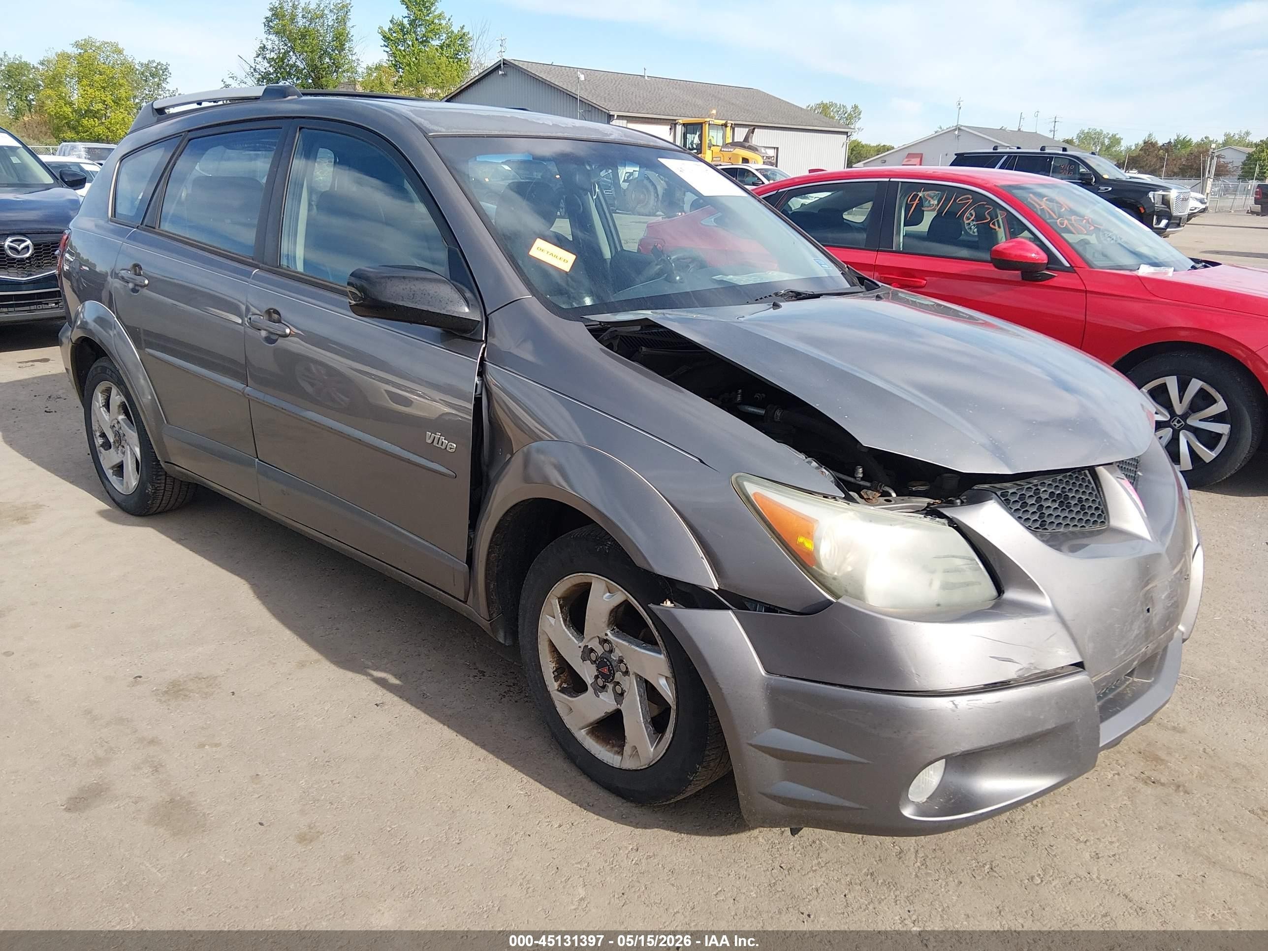 2004 Pontiac Vibe   Gray vin: 5Y2SL62834Z421976