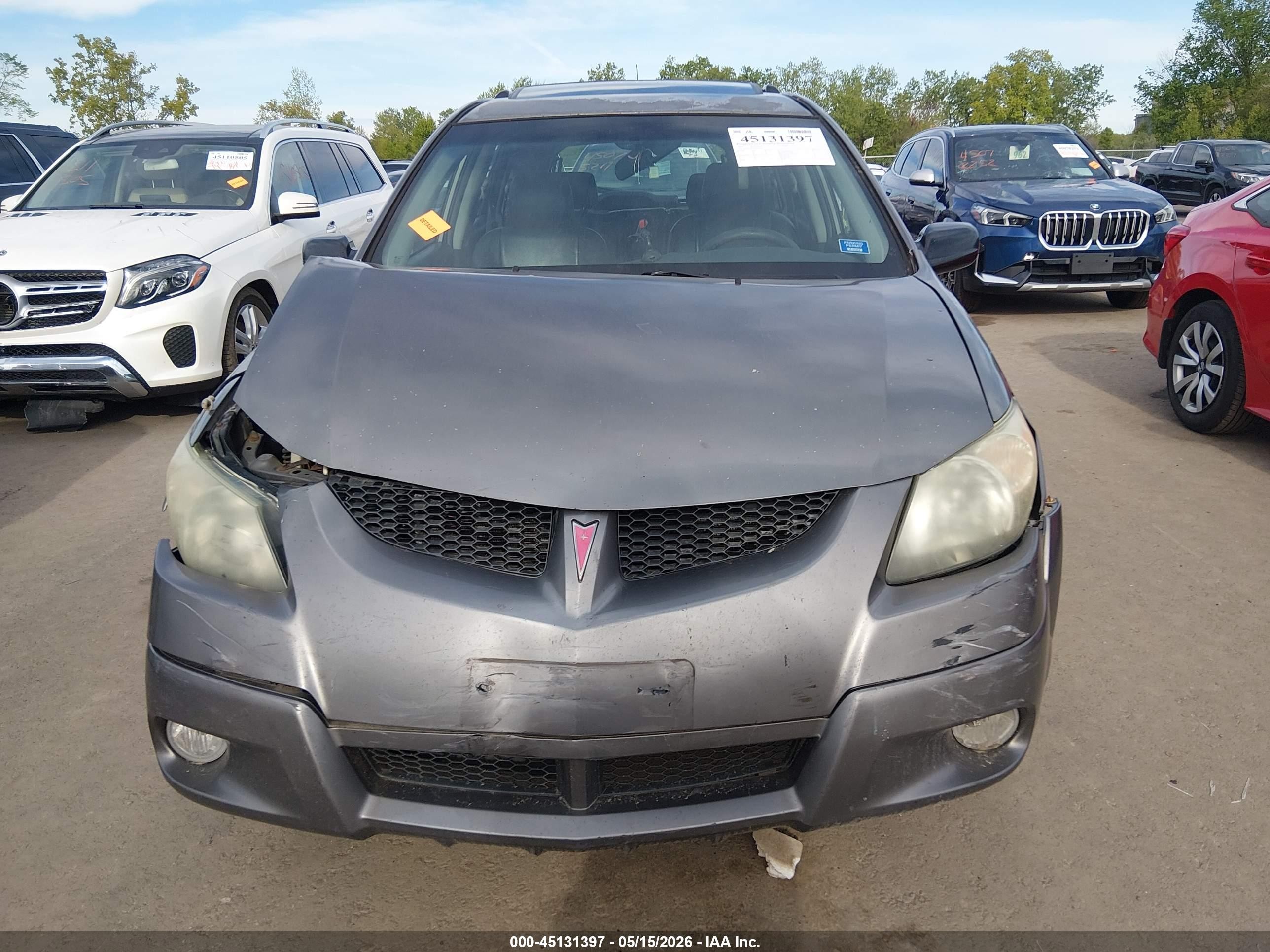2004 Pontiac Vibe   Gray vin: 5Y2SL62834Z421976