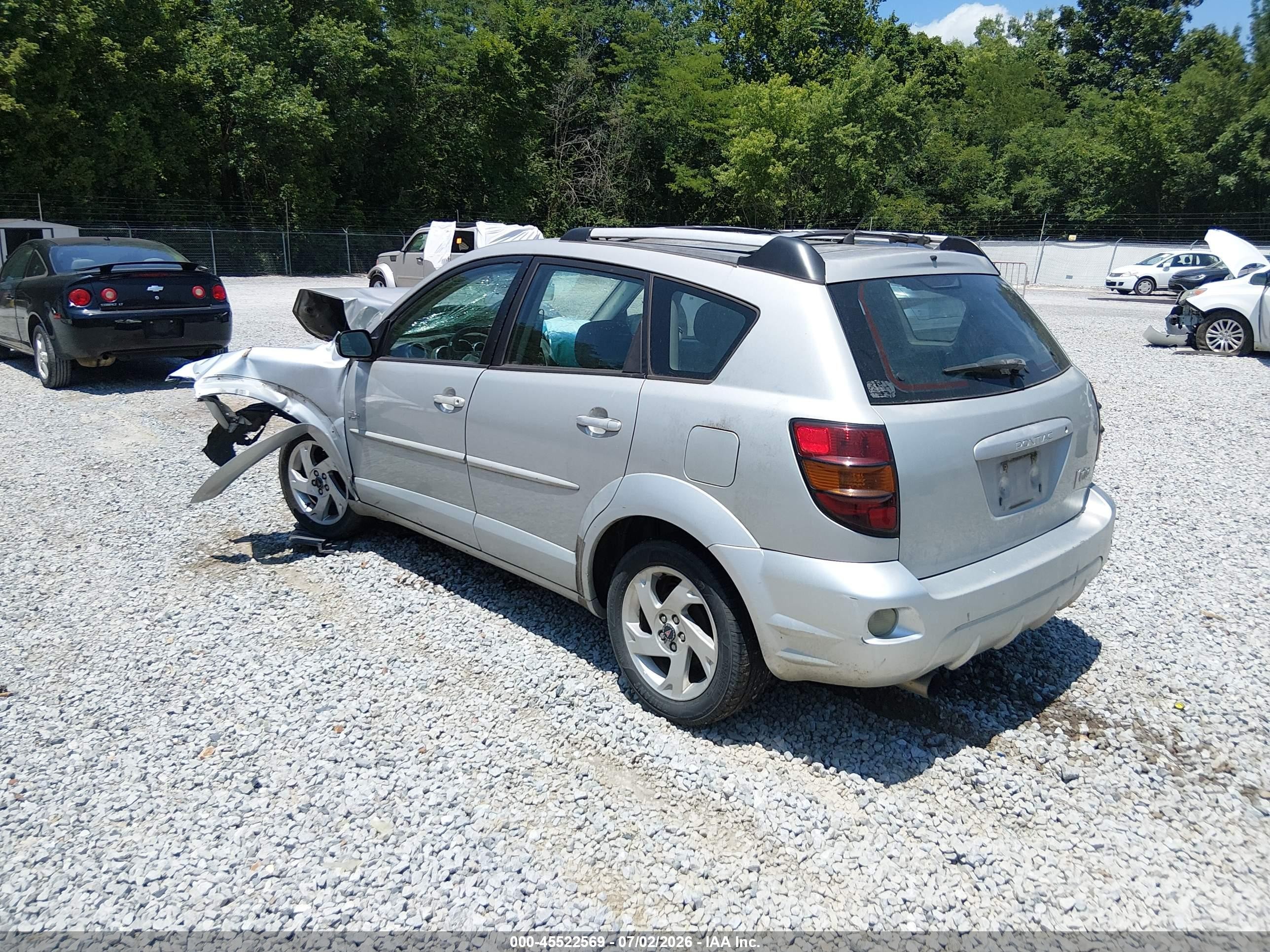 2004 Pontiac Vibe   Серебряный vin: 5Y2SL62834Z433478