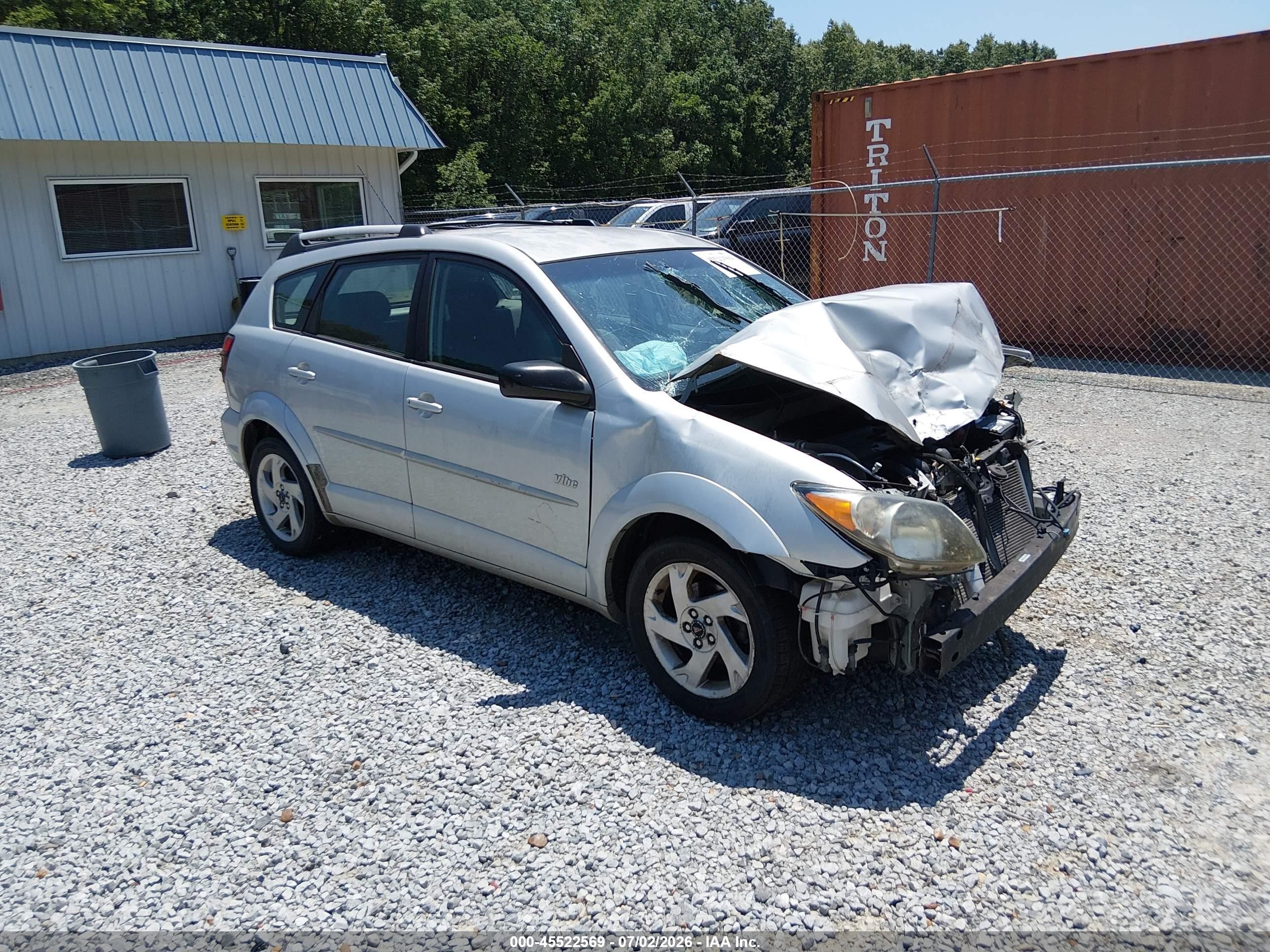 2004 Pontiac Vibe   Серебряный vin: 5Y2SL62834Z433478