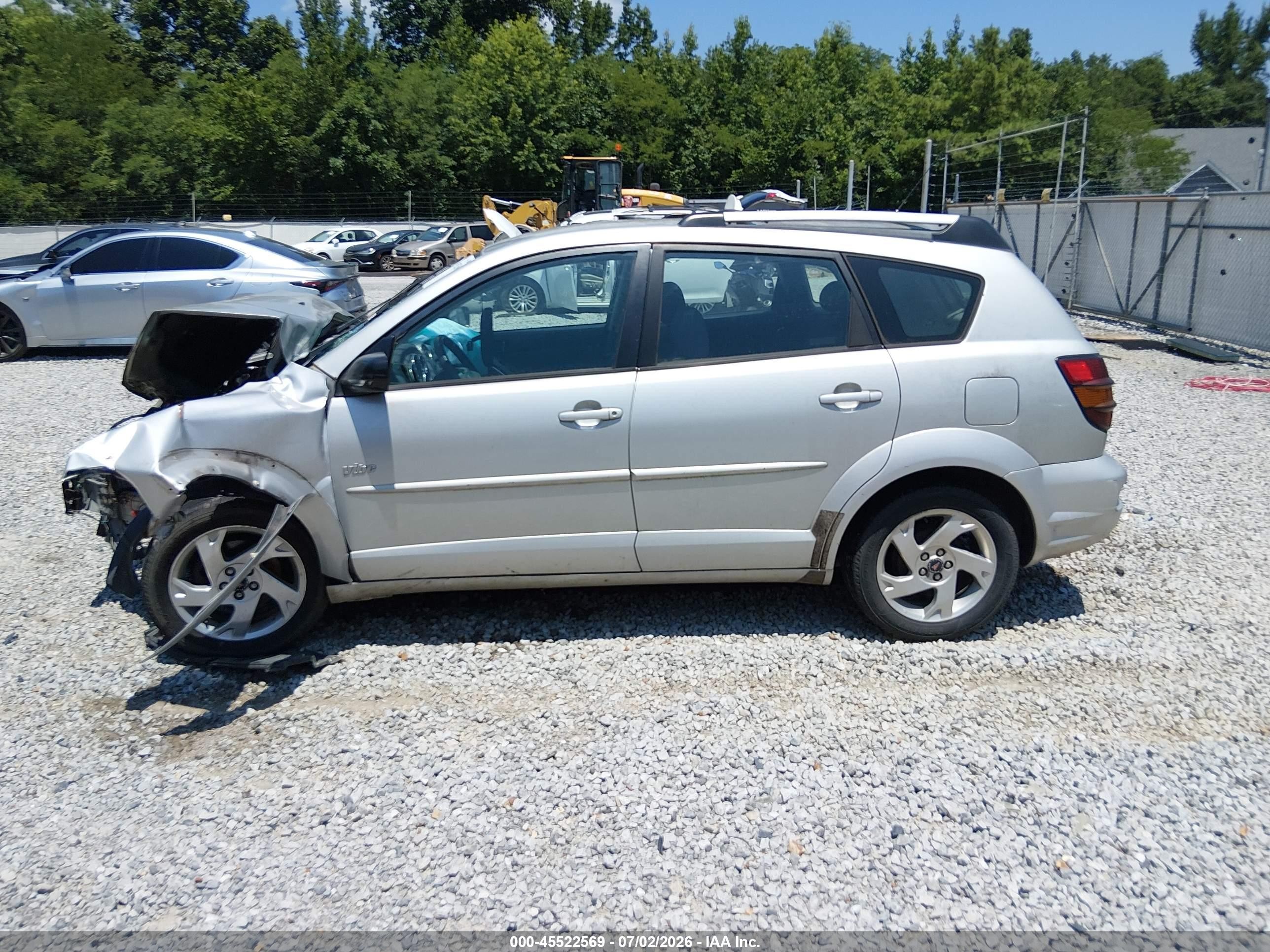 2004 Pontiac Vibe   Серебряный vin: 5Y2SL62834Z433478