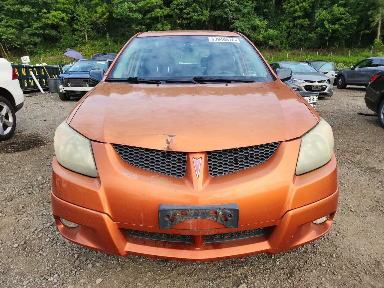 2004 Pontiac Vibe Orange vin: 5Y2SL62834Z437904