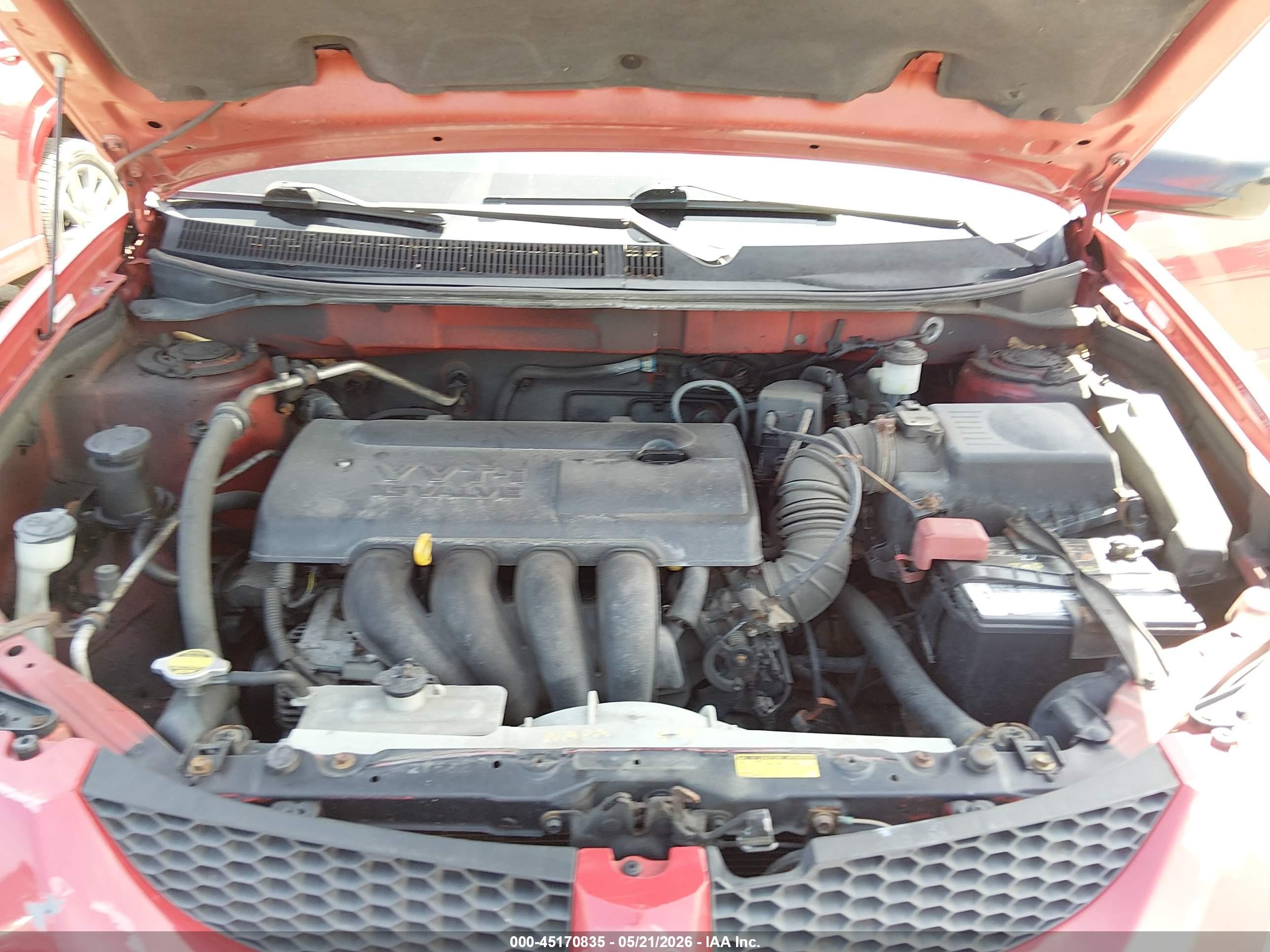 2003 Pontiac Vibe Red vin: 5Y2SL62843Z401525