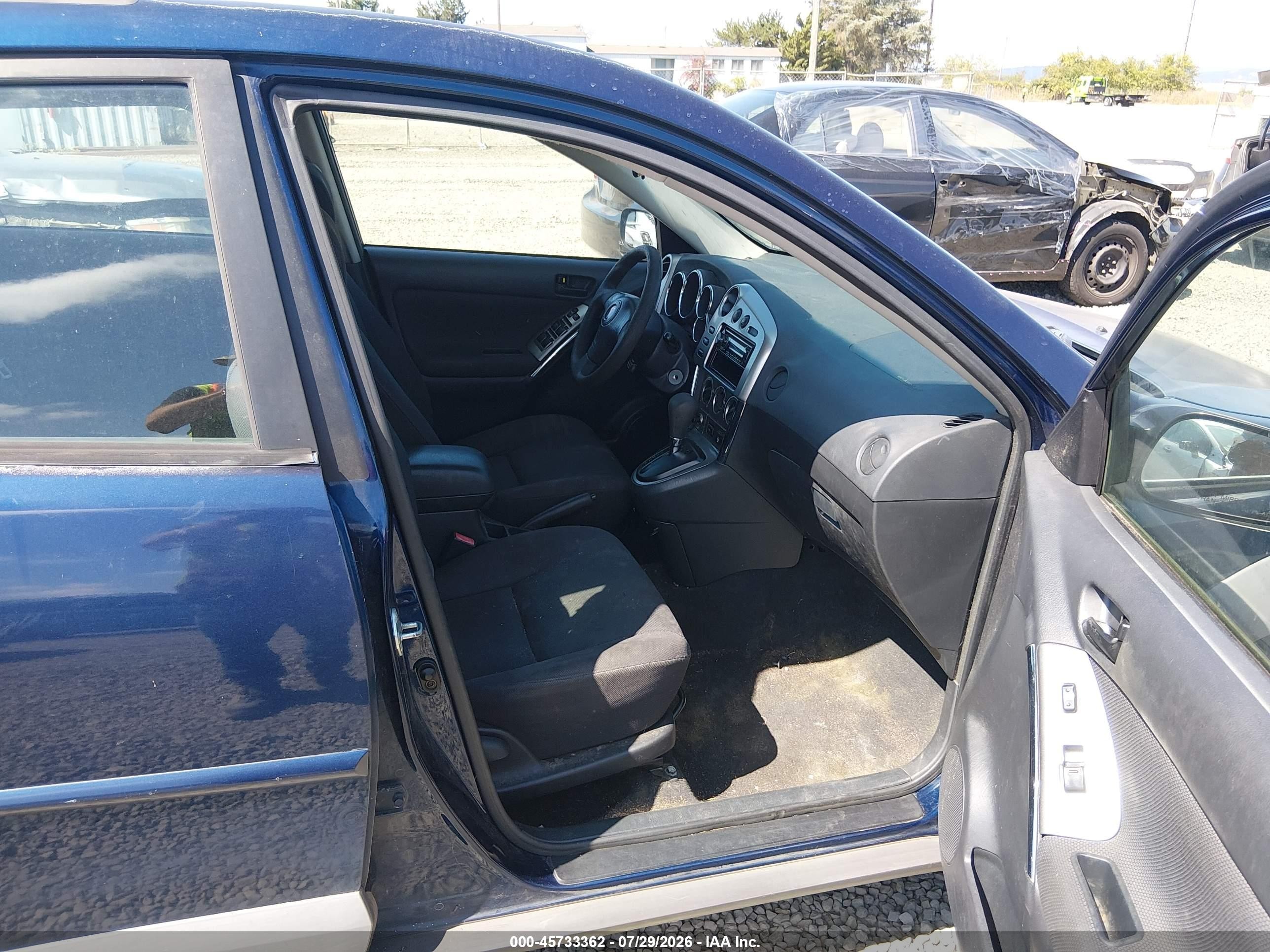 2003 Pontiac Vibe   Blue vin: 5Y2SL62843Z413433