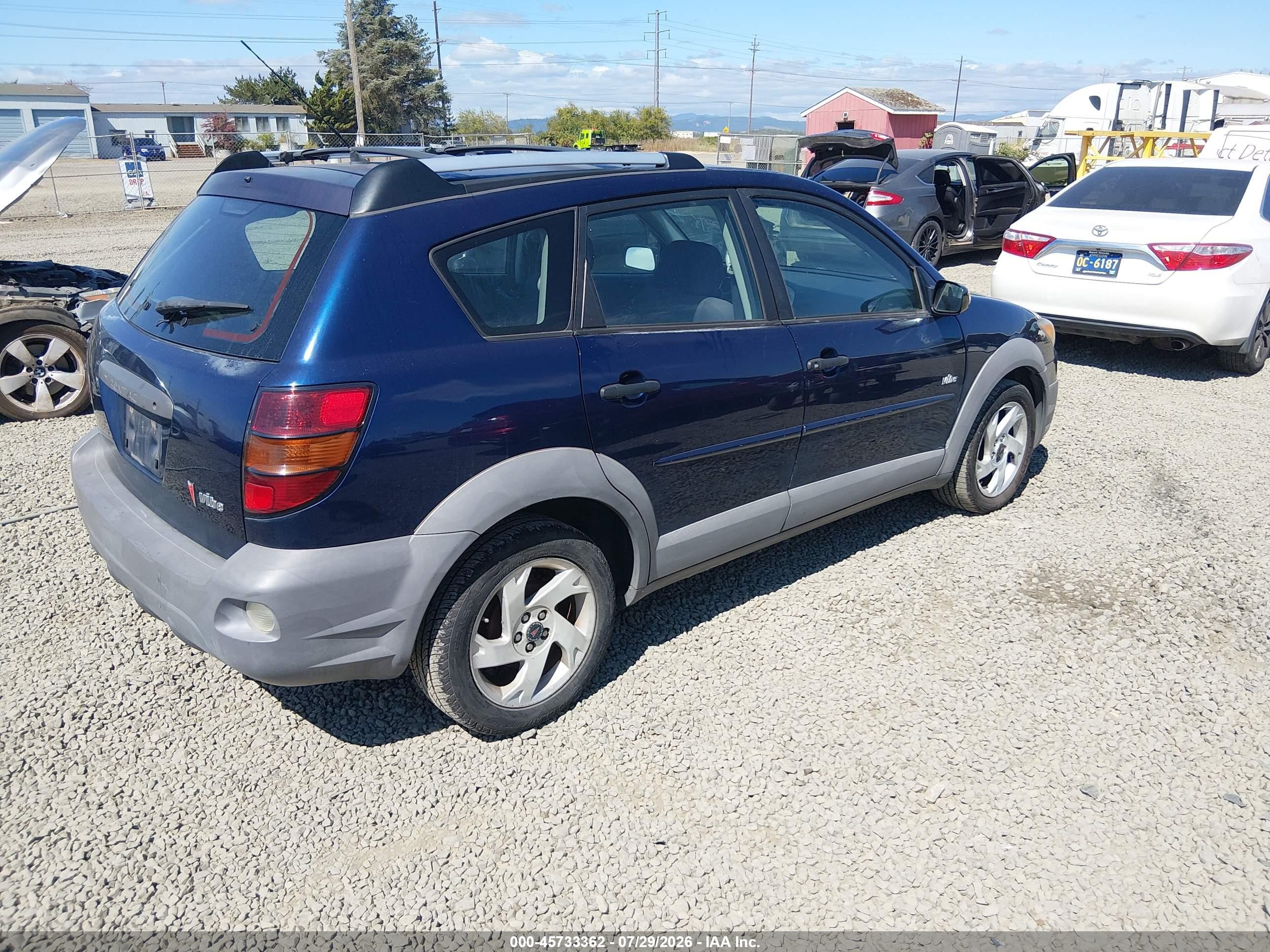2003 Pontiac Vibe   Blue vin: 5Y2SL62843Z413433