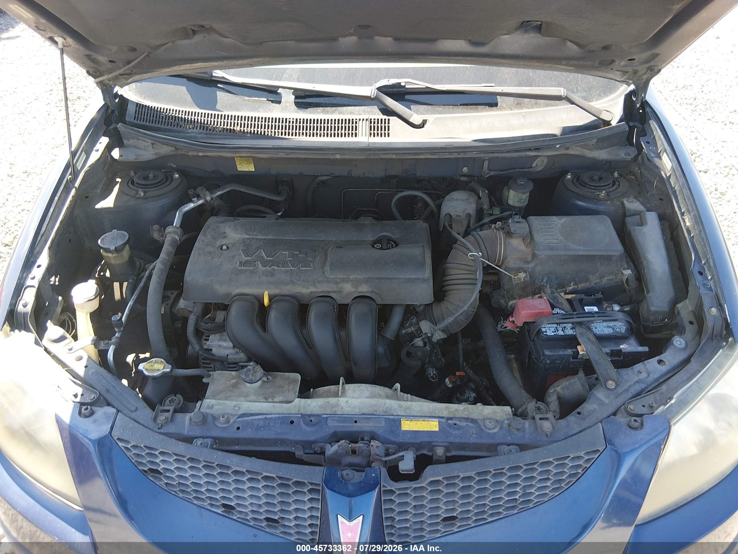 2003 Pontiac Vibe   Blue vin: 5Y2SL62843Z413433
