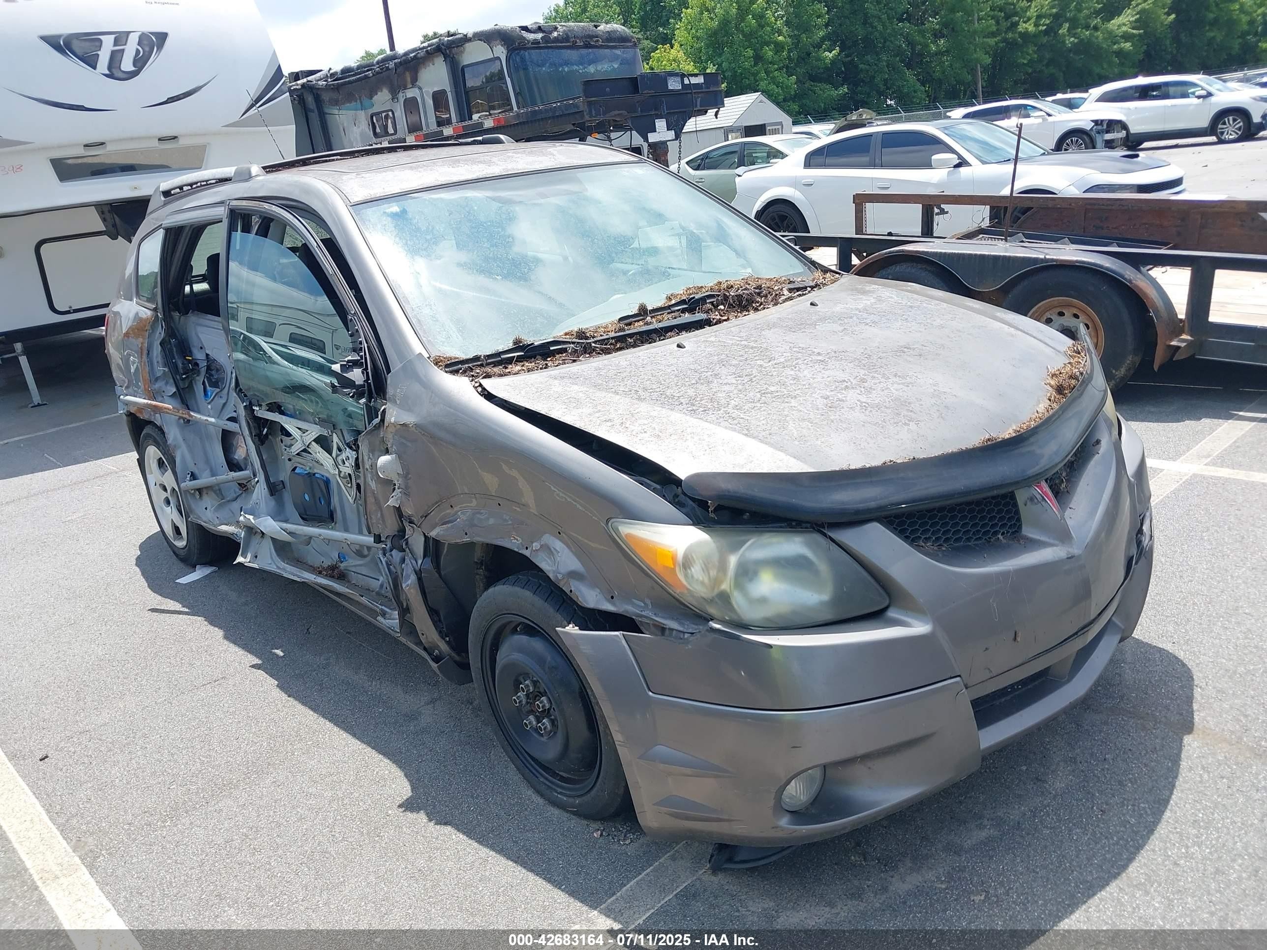 2004 Pontiac Vibe   Серый vin: 5Y2SL62844Z411473