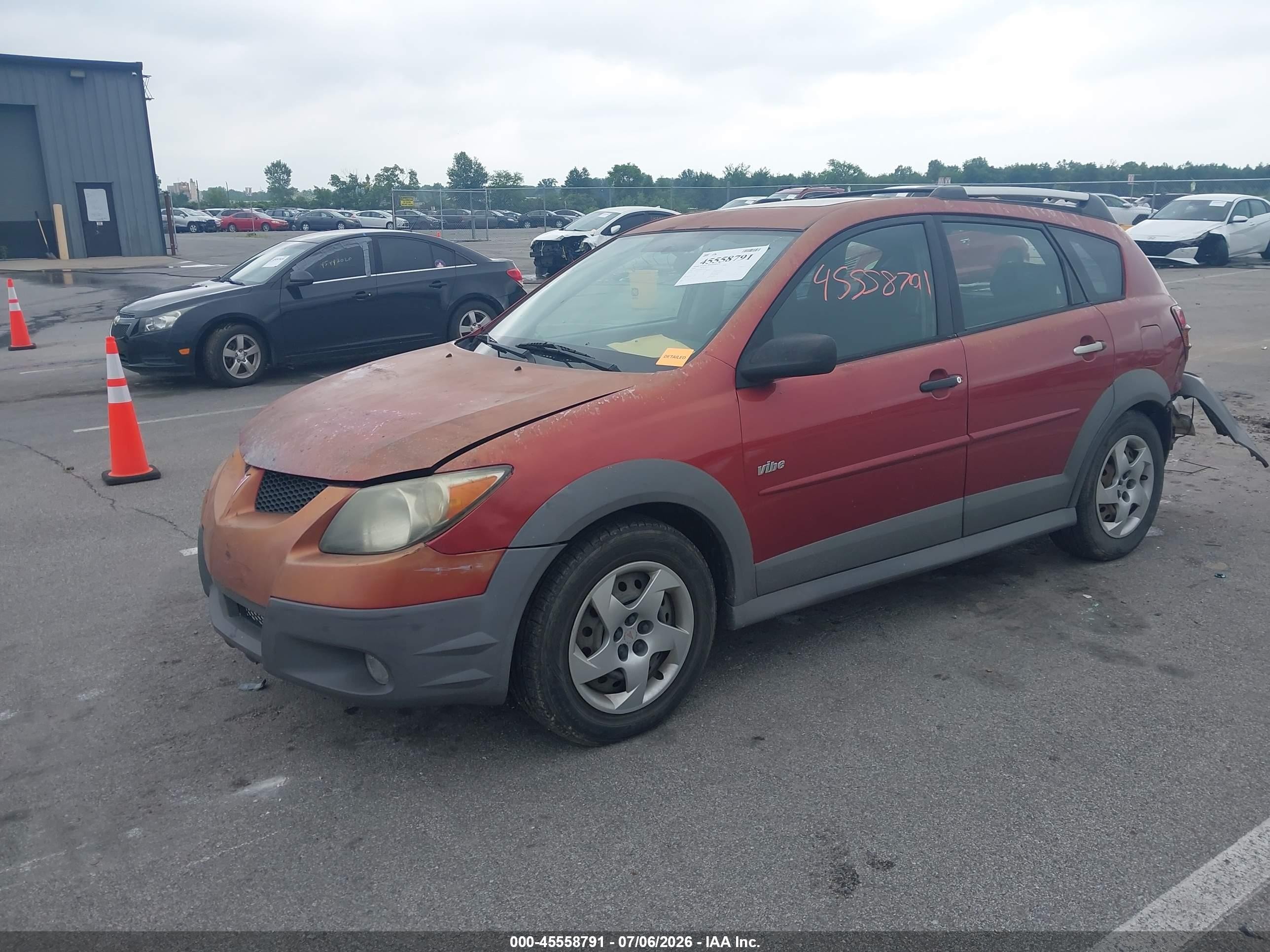 2004 Pontiac Vibe   Orange vin: 5Y2SL62844Z414812