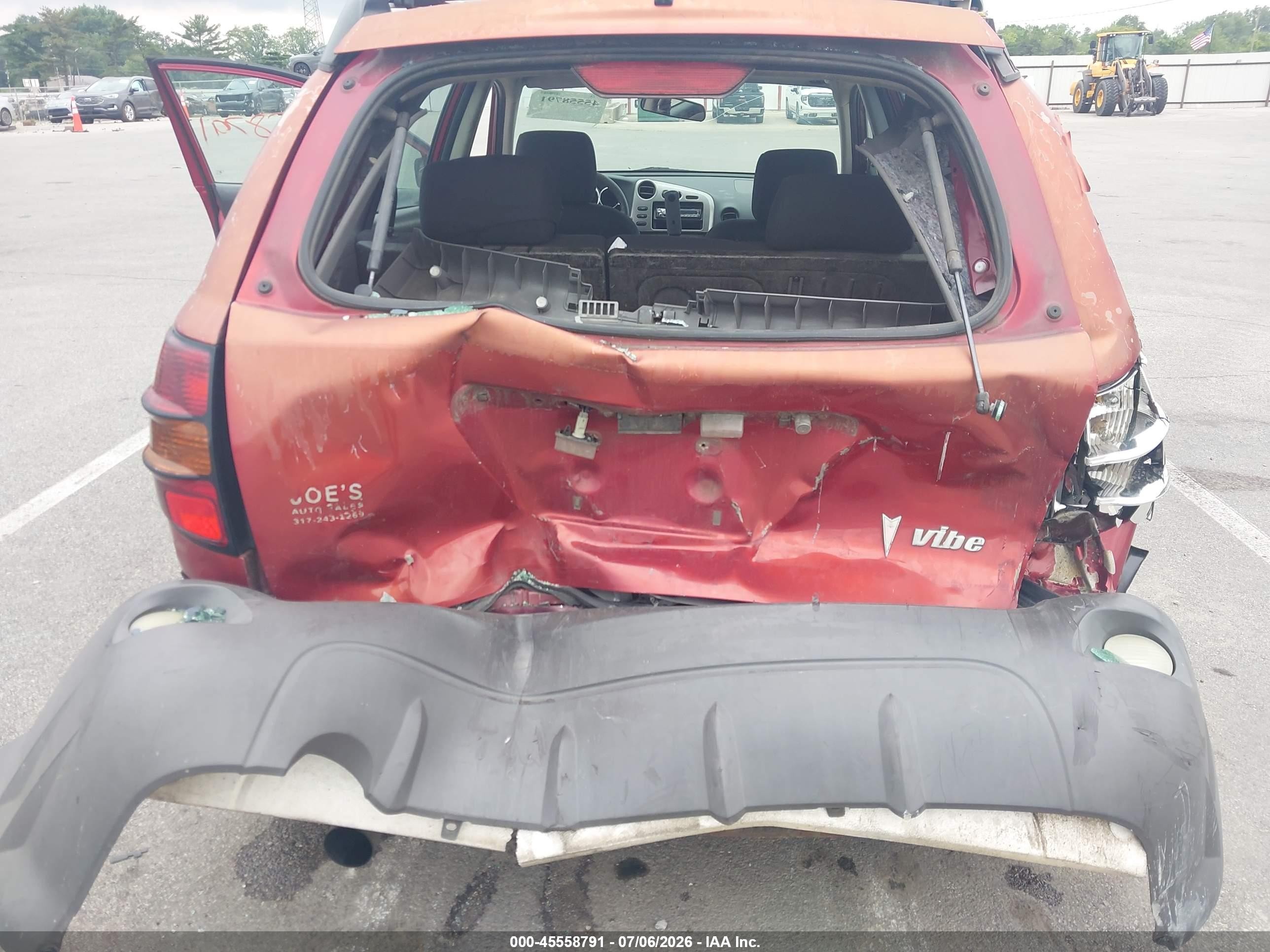 2004 Pontiac Vibe   Orange vin: 5Y2SL62844Z414812