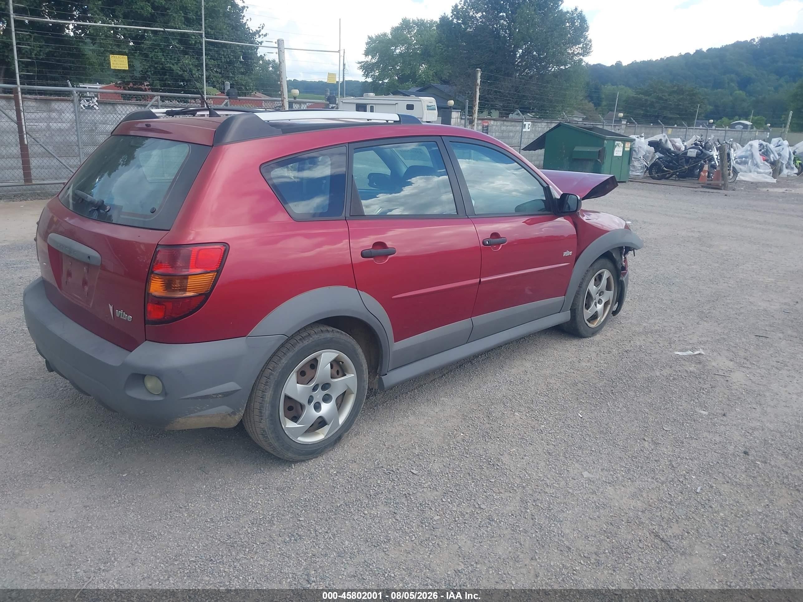 2004 Pontiac Vibe   Burgundy vin: 5Y2SL62844Z429505