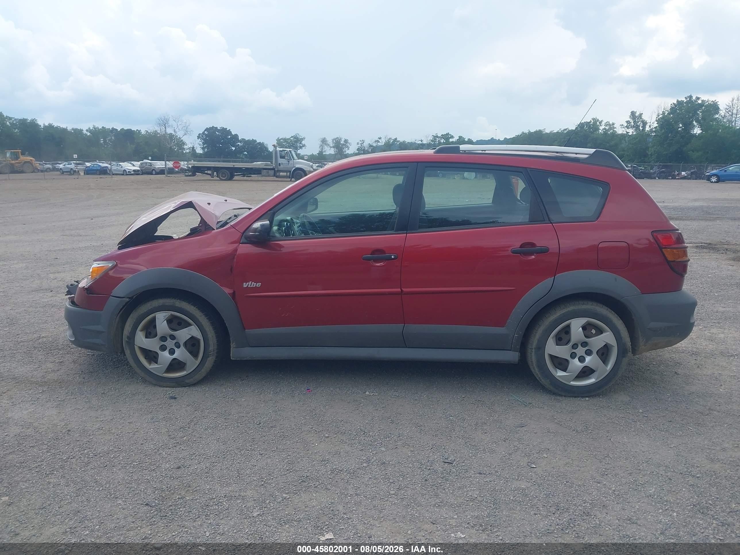 2004 Pontiac Vibe   Burgundy vin: 5Y2SL62844Z429505