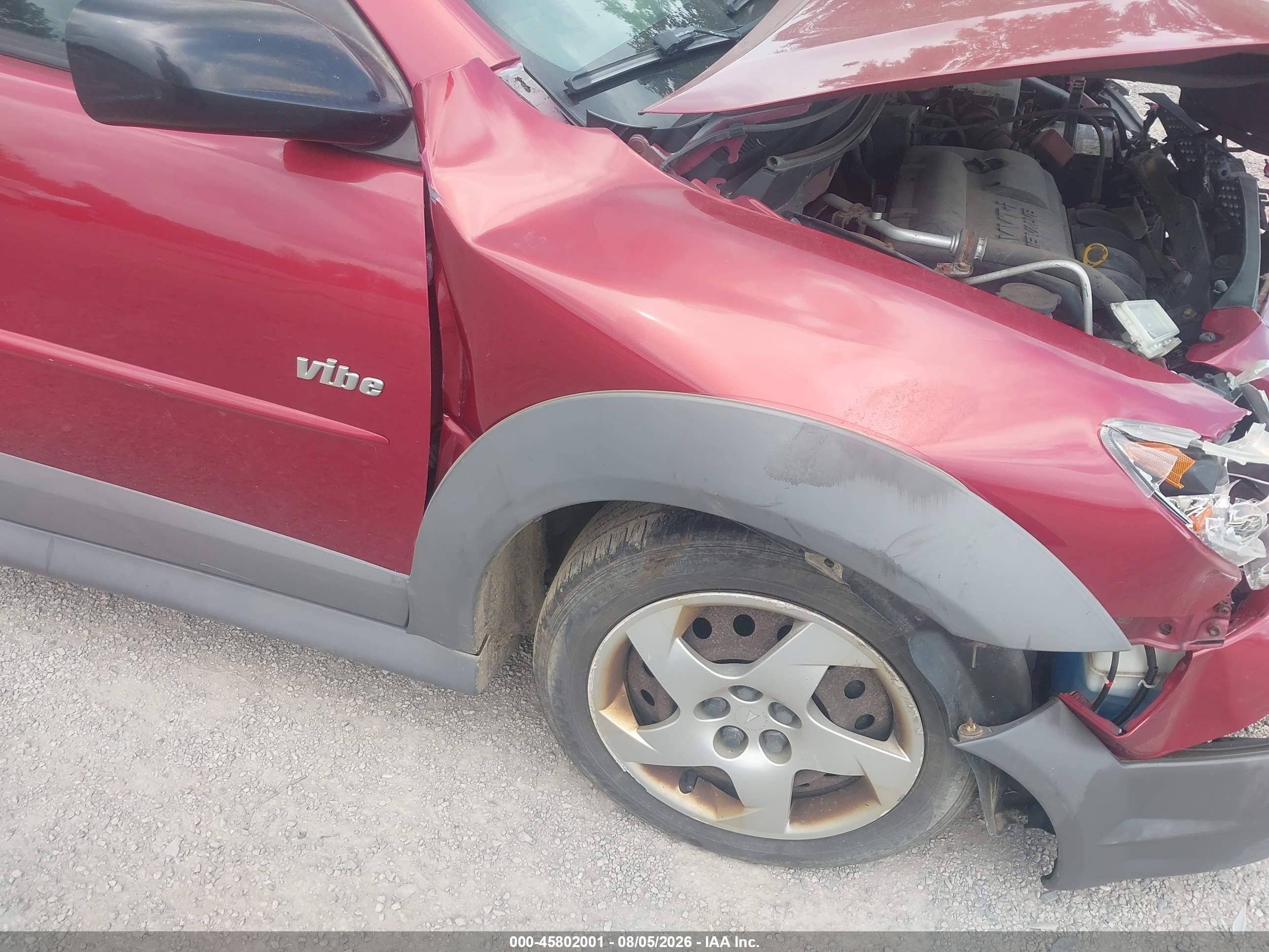 2004 Pontiac Vibe   Burgundy vin: 5Y2SL62844Z429505
