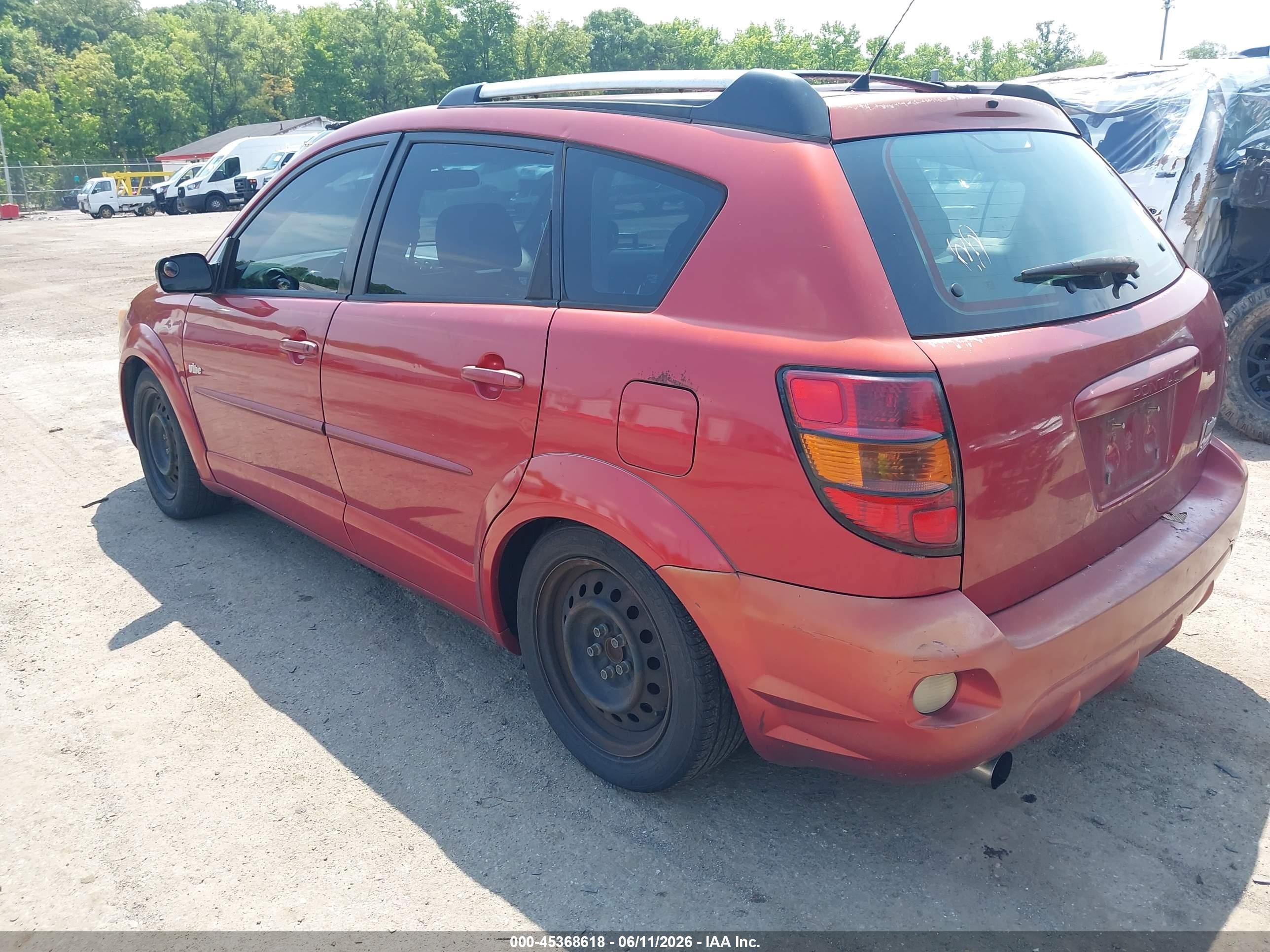 2004 Pontiac Vibe   Orange vin: 5Y2SL62844Z432484