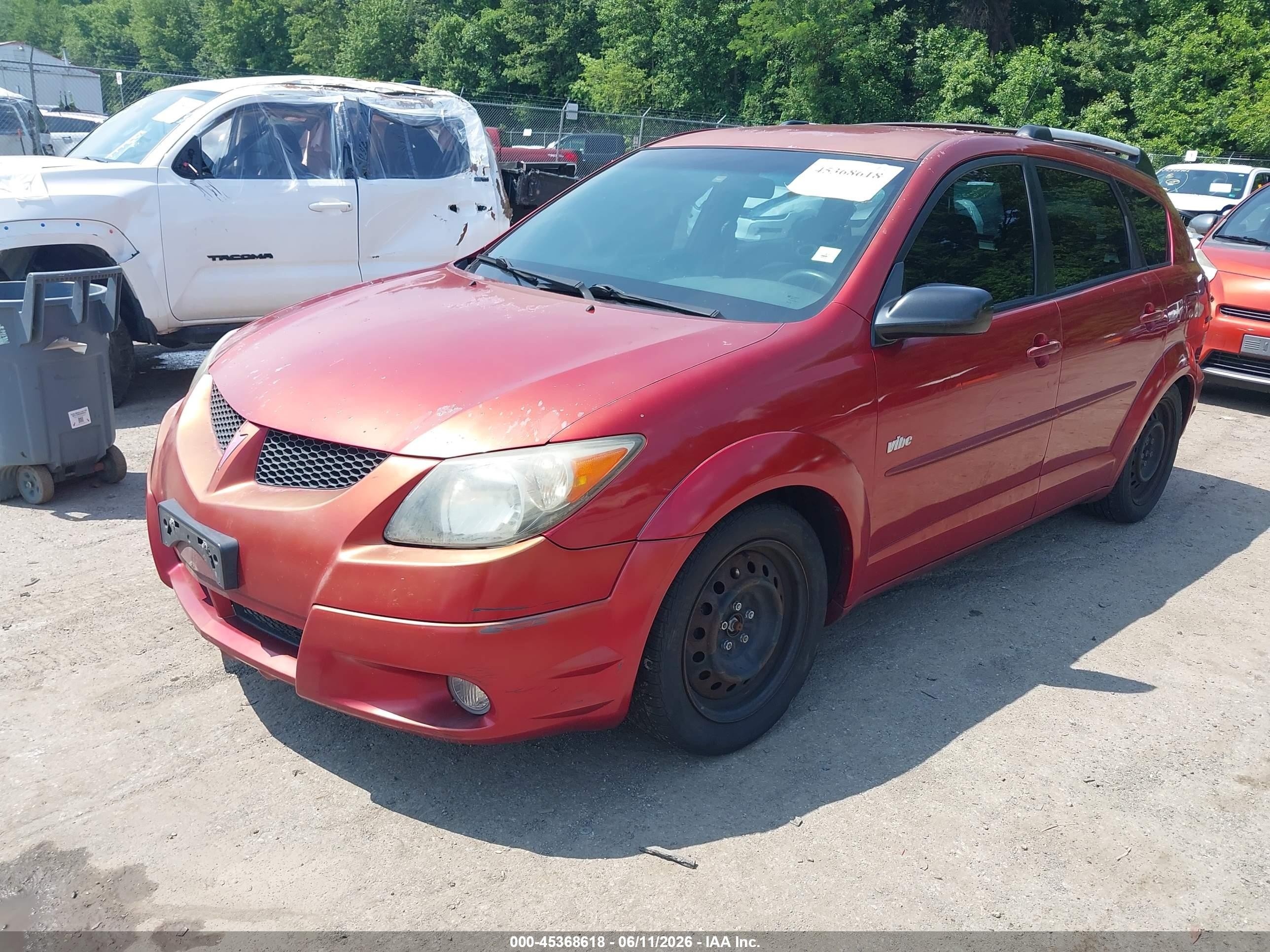 2004 Pontiac Vibe   Orange vin: 5Y2SL62844Z432484